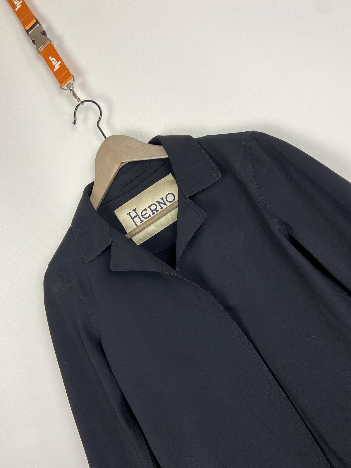 Herno RRP$700 Herno Stretch Overcoat Women's Blue Button Coat Size M / US 6-8 / IT 42-44 - 7 Thumbnail