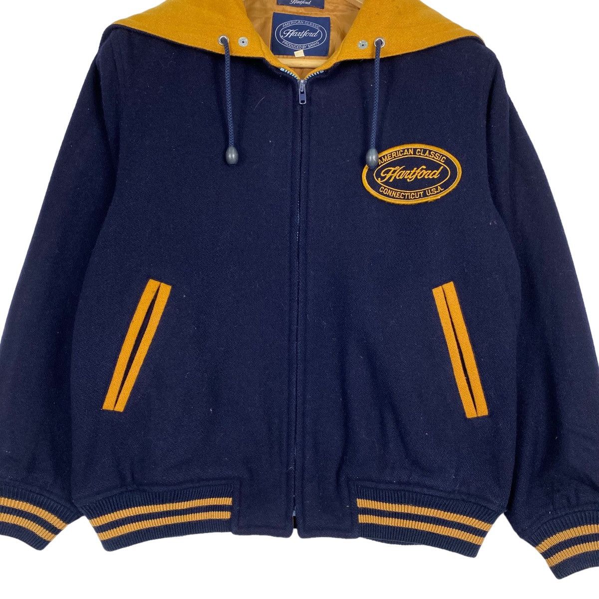 Hartford × Japanese Brand × Vintage Hardford varsity vintage wool jacket Size US M / EU 48-50 / 2 - 5 Thumbnail