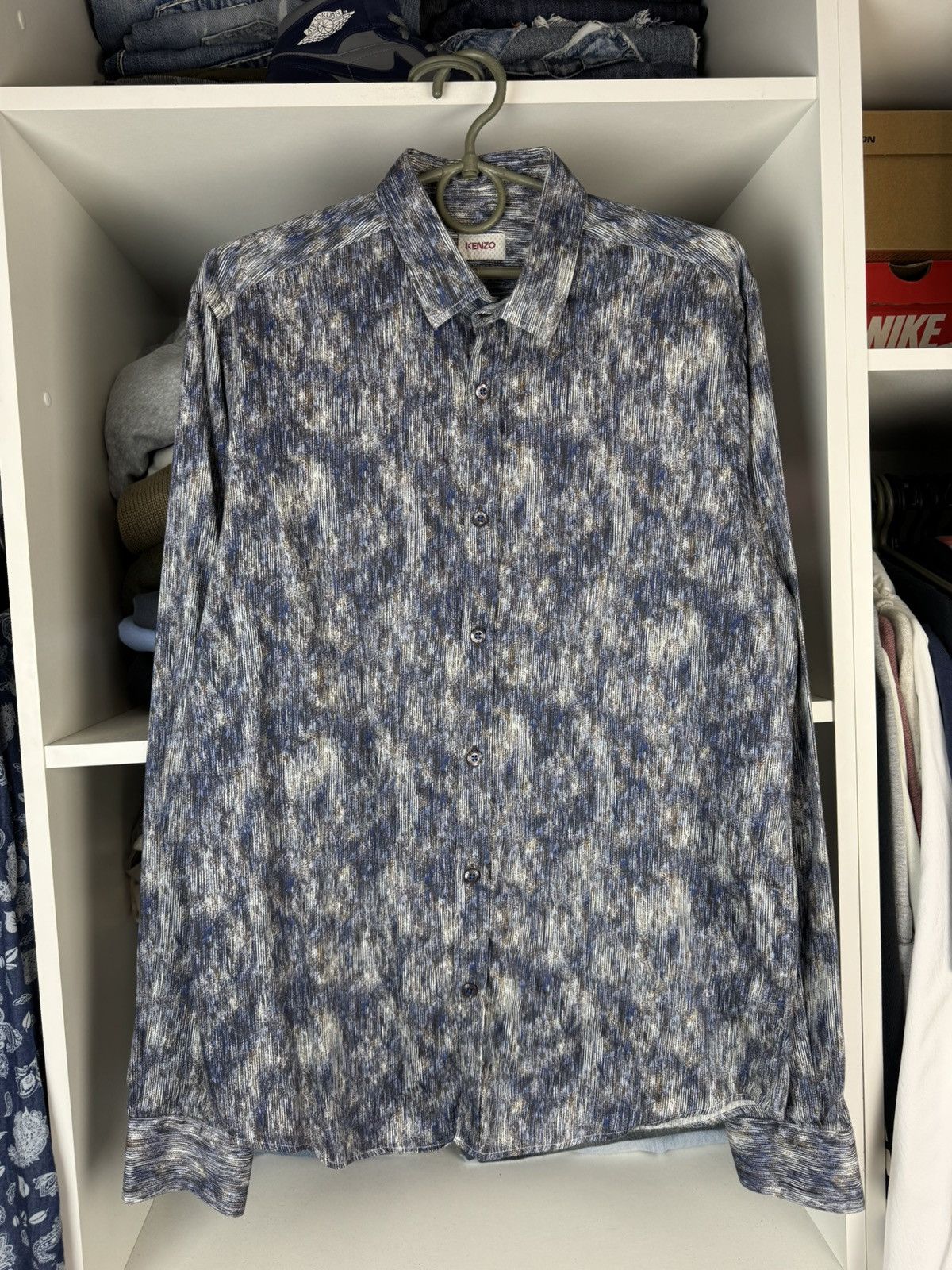 Kenzo Men’s Long-Sleeve Button-Up Shirt