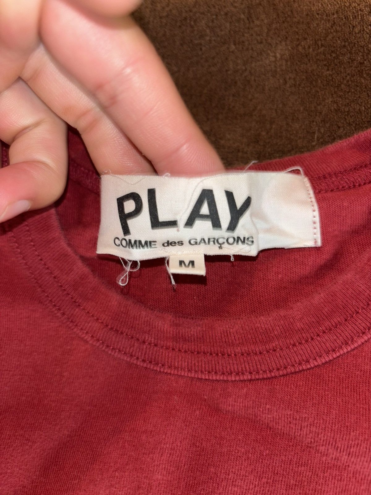 Comme des Garcons PLAY Comme Des Garçons Double Heart Tee T-Shirt Size US M / EU 48-50 / 2 - 2 Thumbnail