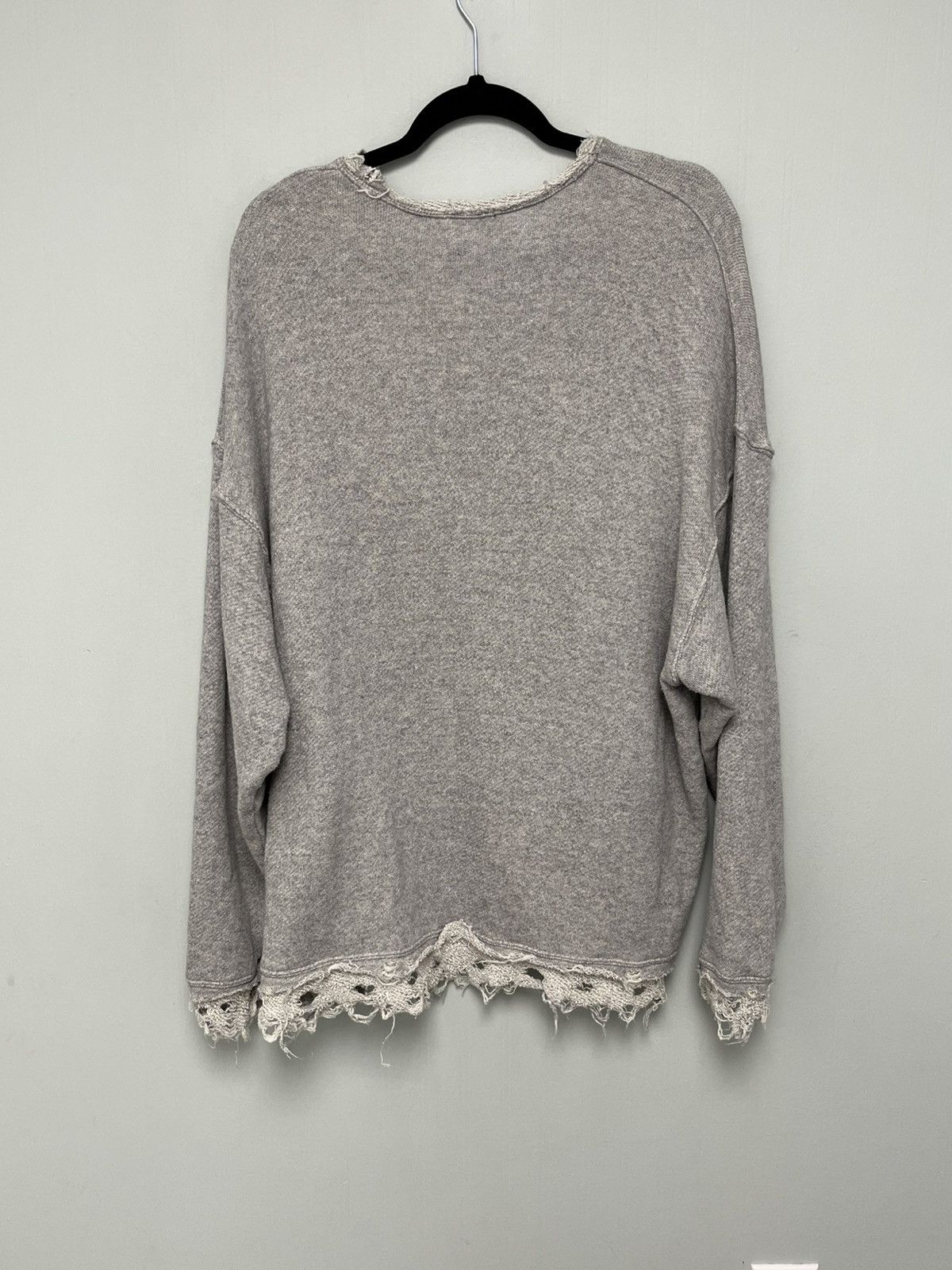 R13 SHREDDED EDGE OVERSIZED CREWNECK. Size M / US 6-8 / IT 42-44 - 7 Thumbnail