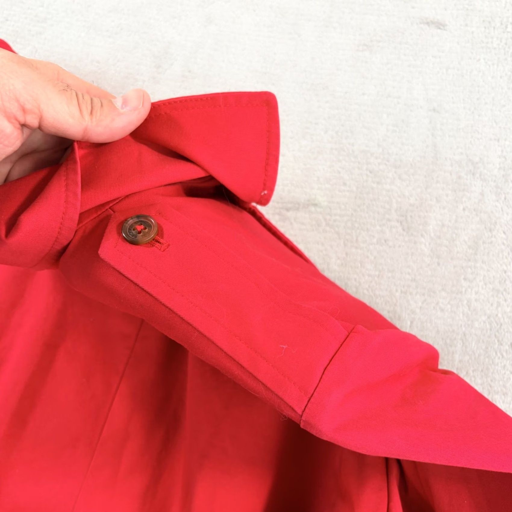 Brooks Brothers VINTAGE Brooks Brothers Trench Coat Women 10 Red Military Belted Double Breasted Coat Size L / US 10 / IT 46 - 6 Thumbnail