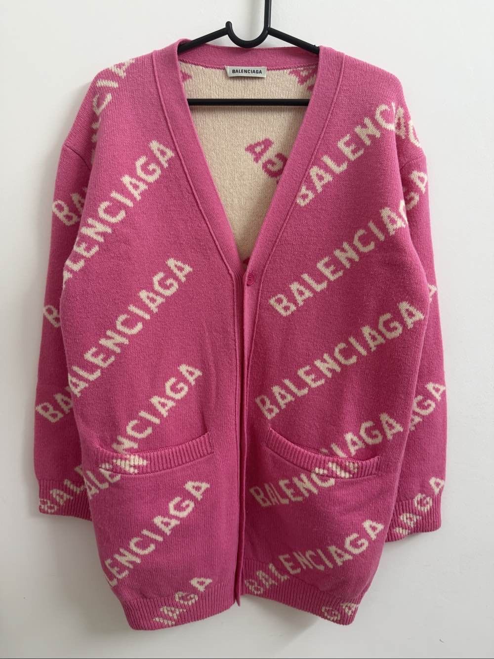Balenciaga Balenciaga Logo Knit Cardigan Size S Size S / US 4 / IT 40 - 1 Thumbnail