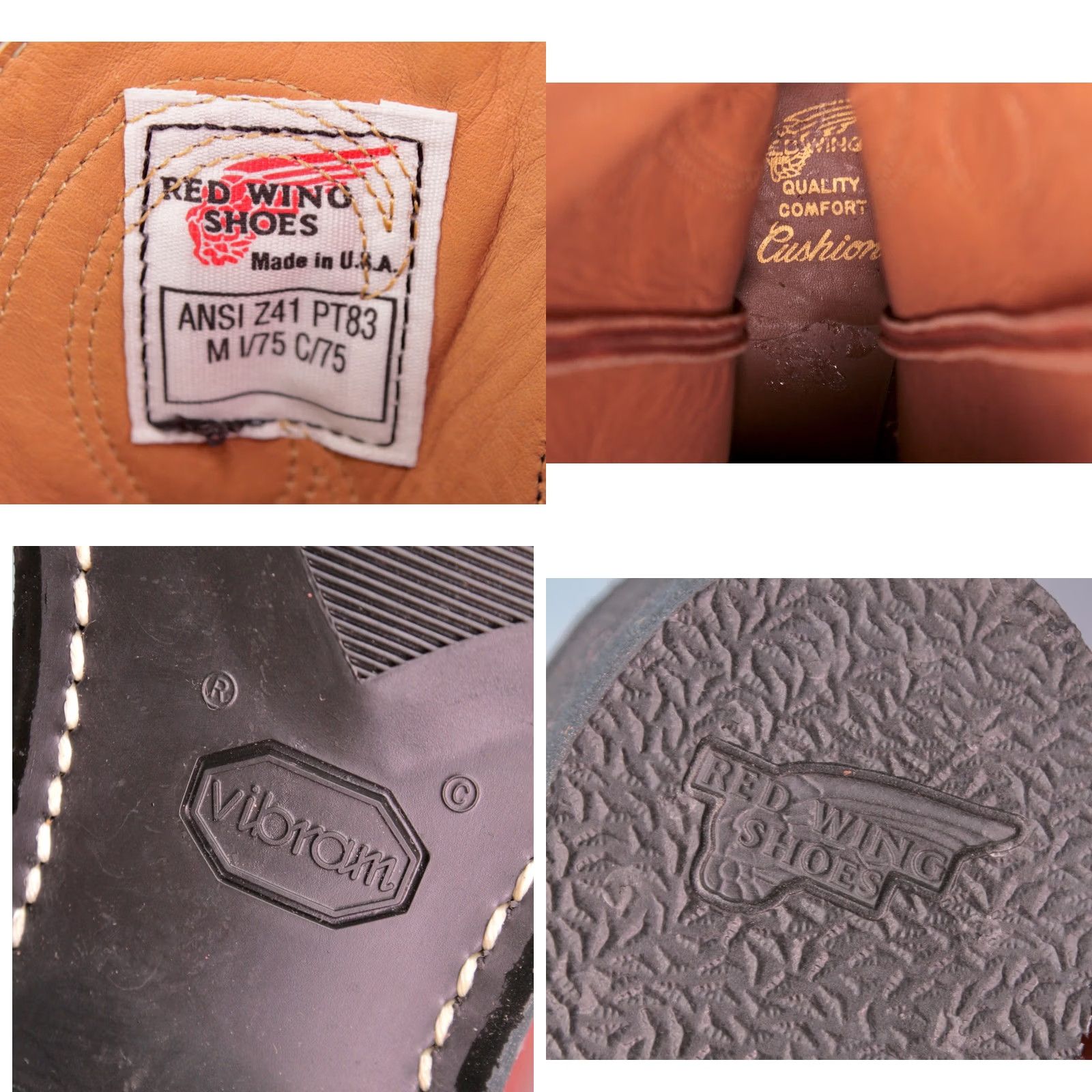 Red Wing Red Wing Boots Mens VTG 70s Pecos Steel Toe Size 12 D Brown Leather Boots Size US 12 / EU 45 - 8 Thumbnail