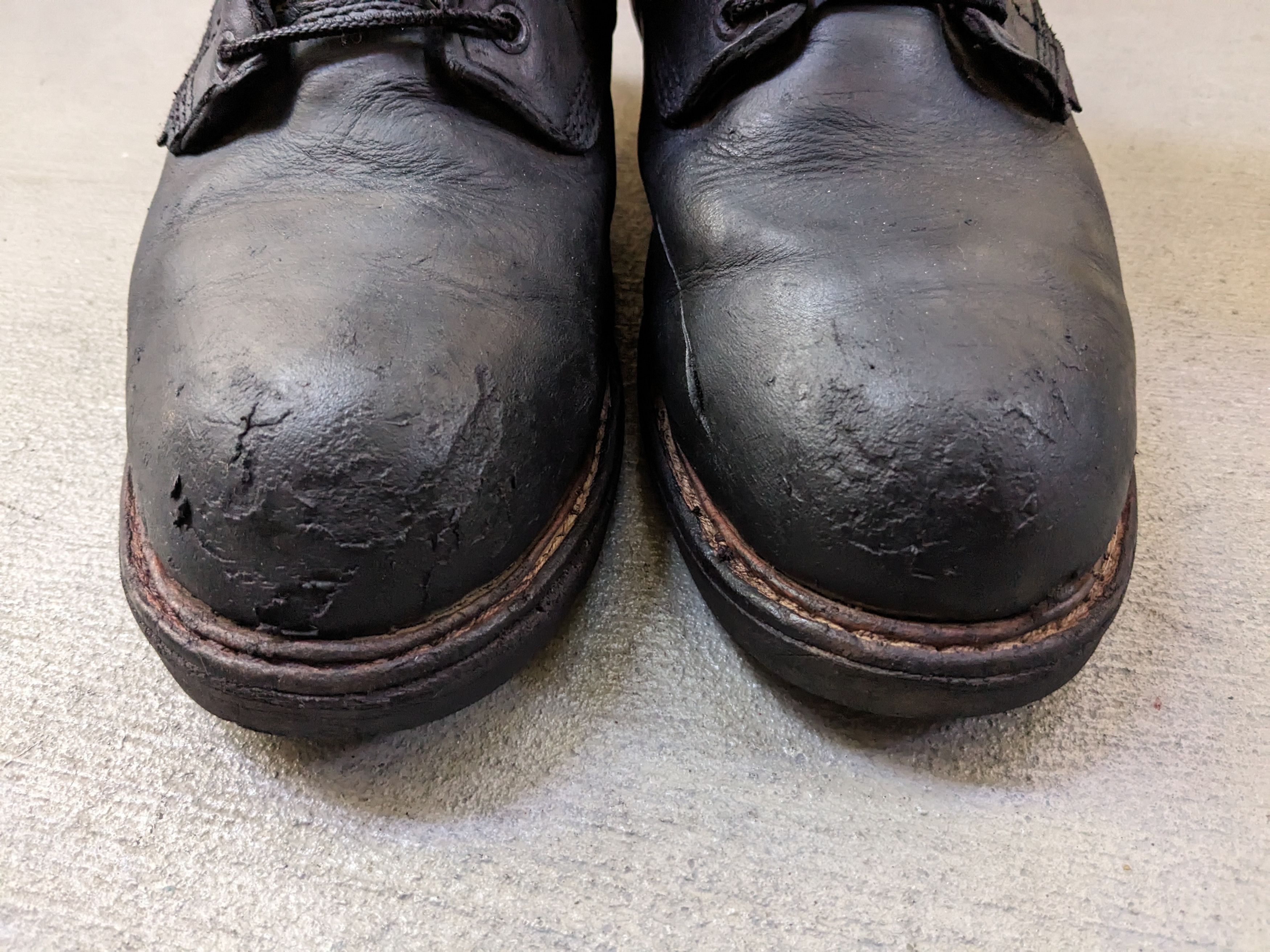 Red Wing Red Wing Boots Black 10 EE Wide Steel Toe Leather Logger Size US 10 / EU 43 - 2 Thumbnail