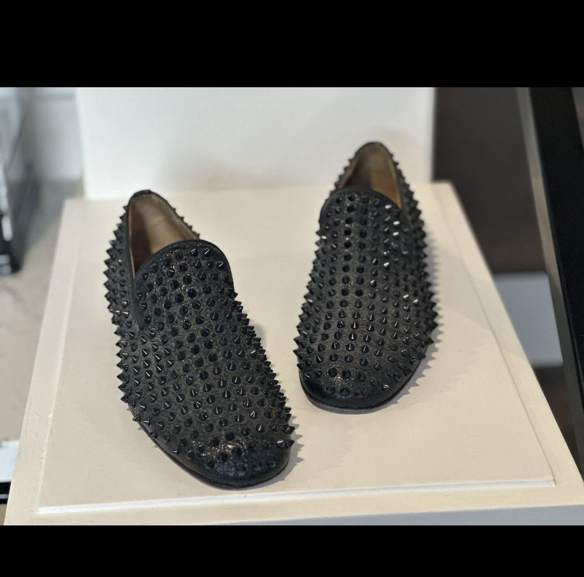 Christian Louboutin Christian Louboutin ROLLERBOY SPIKES FLAT Calf Loafers 44.5 Size US 11.5 / EU 44-45 - 4 Thumbnail