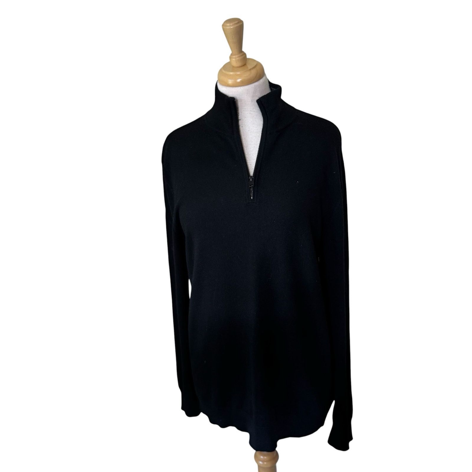 Express EXPRESS Set of (2) Merino Wool Blend Sweaters Black Gray M Size US M / EU 48-50 / 2 - 4 Thumbnail