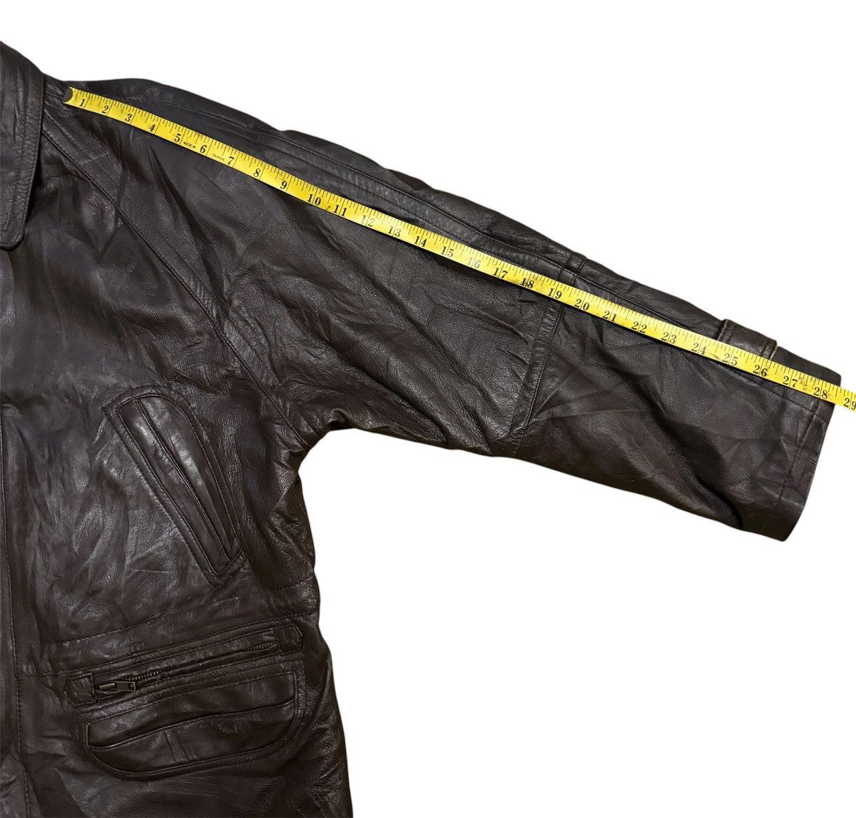 Japanese Brand Long Jacket Leather Vintage 90s Size US L / EU 52-54 / 3 - 10 Thumbnail