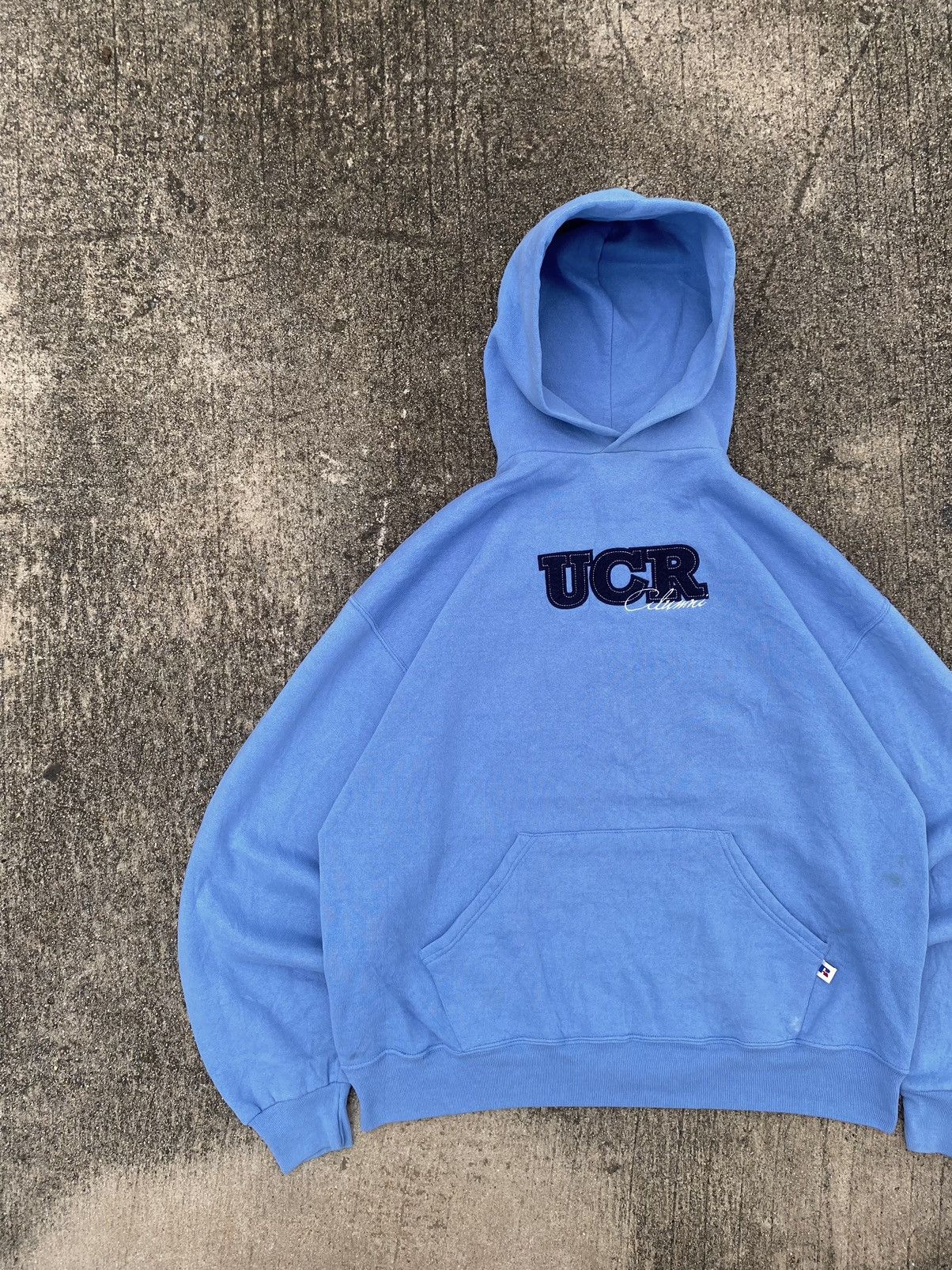 Vintage Vintage Russell Athletic Hoodie Baby Blue Size US L / EU 52-54 / 3 - 3 Thumbnail