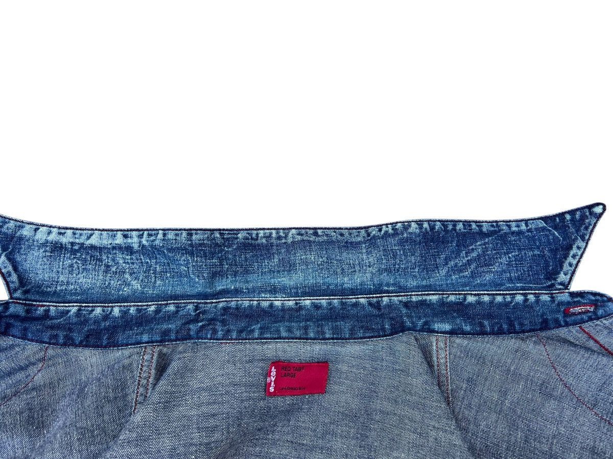 Levi's 2001 Levi’s Red Tab Slim Denim Western Shirt Snap Button Size US L / EU 52-54 / 3 - 15 Thumbnail