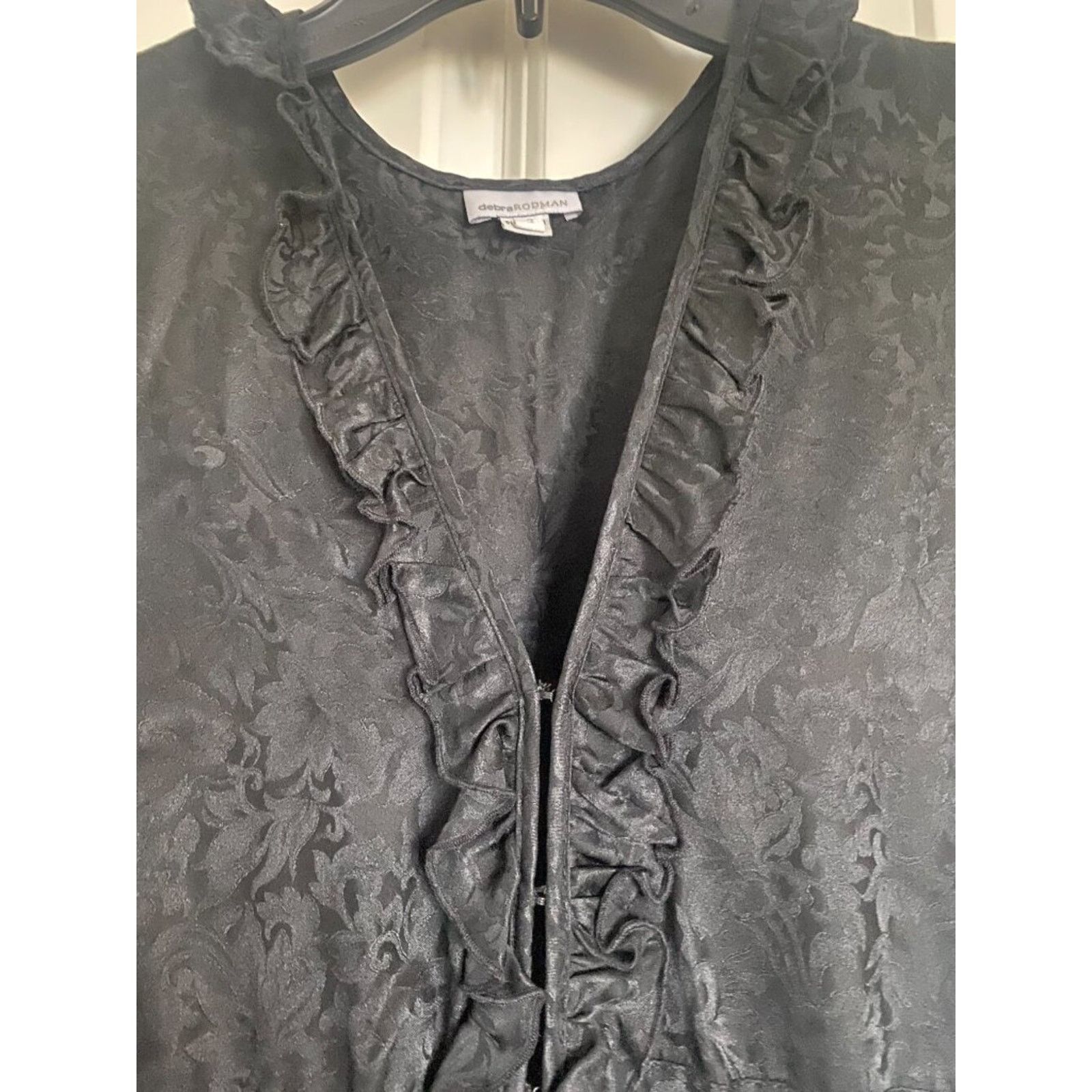 Other Debra Rodman's Black Jacquard Silk Dress (Size 2) Size XS / US 0-2 / IT 36-38 - 4 Thumbnail