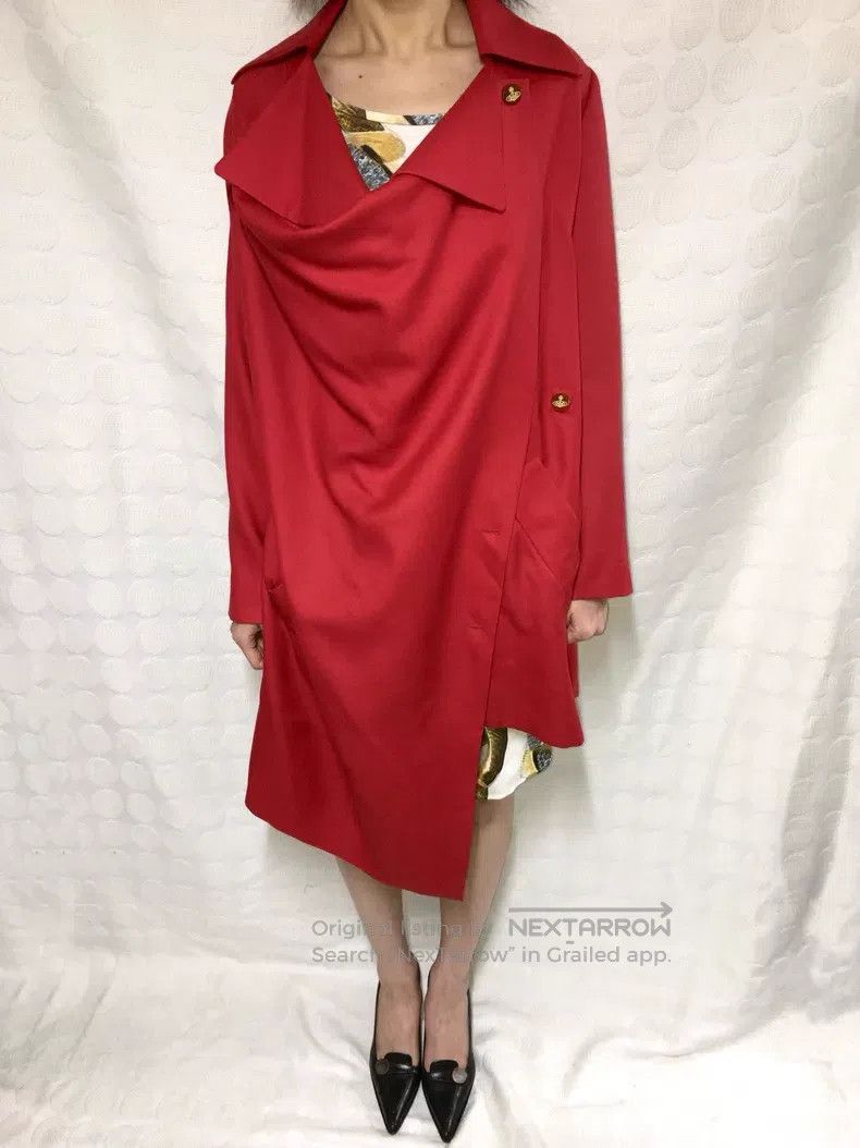 Vivienne Westwood Vivienne Westwood Red multi-wear method button wool coat Size XS / US 0-2 / IT 36-38 - 2 Thumbnail