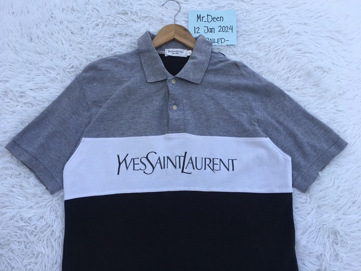 Yves Saint Laurent Rare Vintage Yves Saint Laurent Ysl Spellout Tshirt Size US L / EU 52-54 / 3 - 1 Thumbnail