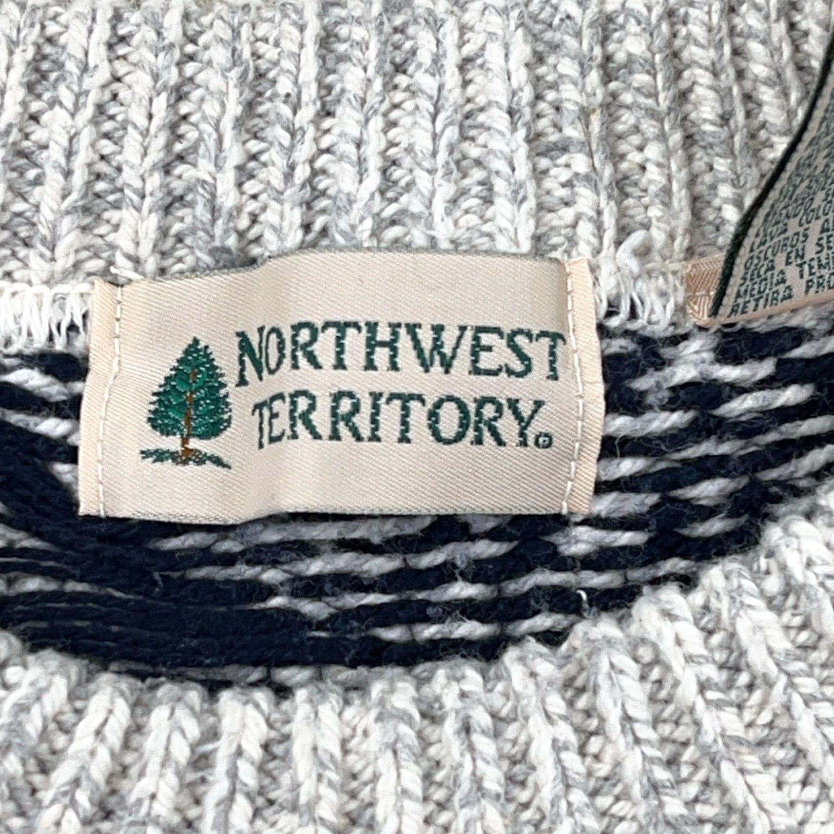 Vintage Vintage Northwest Territory Sweater Men Medium Gray Nordic Ribbed Grandpa 90s Size US M / EU 48-50 / 2 - 3 Thumbnail