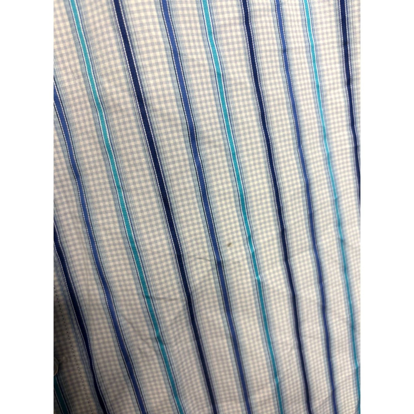 Robert Graham Robert Graham Shirt Button Up Long Sleeve Striped Flip Cuff Multicolor Mens Sz XL Size US XL / EU 56 / 4 - 5 Thumbnail