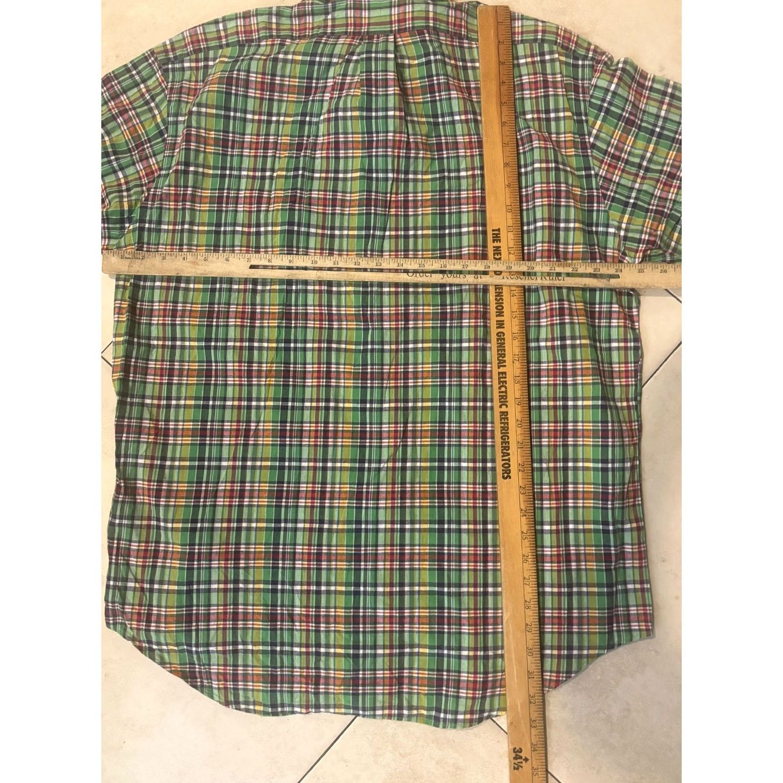 Ralph Lauren Ralph Lauren Shirt Mens Large Green Madras Plaid Button Down Blake Size US L / EU 52-54 / 3 - 5 Thumbnail