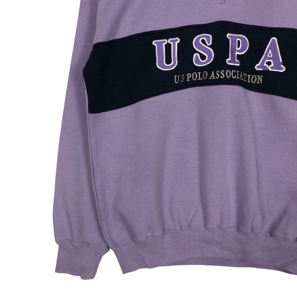 Vintage Vintage USPA us polo Half zip jumper Sweatshirt Medium Size US M / EU 48-50 / 2 - 3 Thumbnail