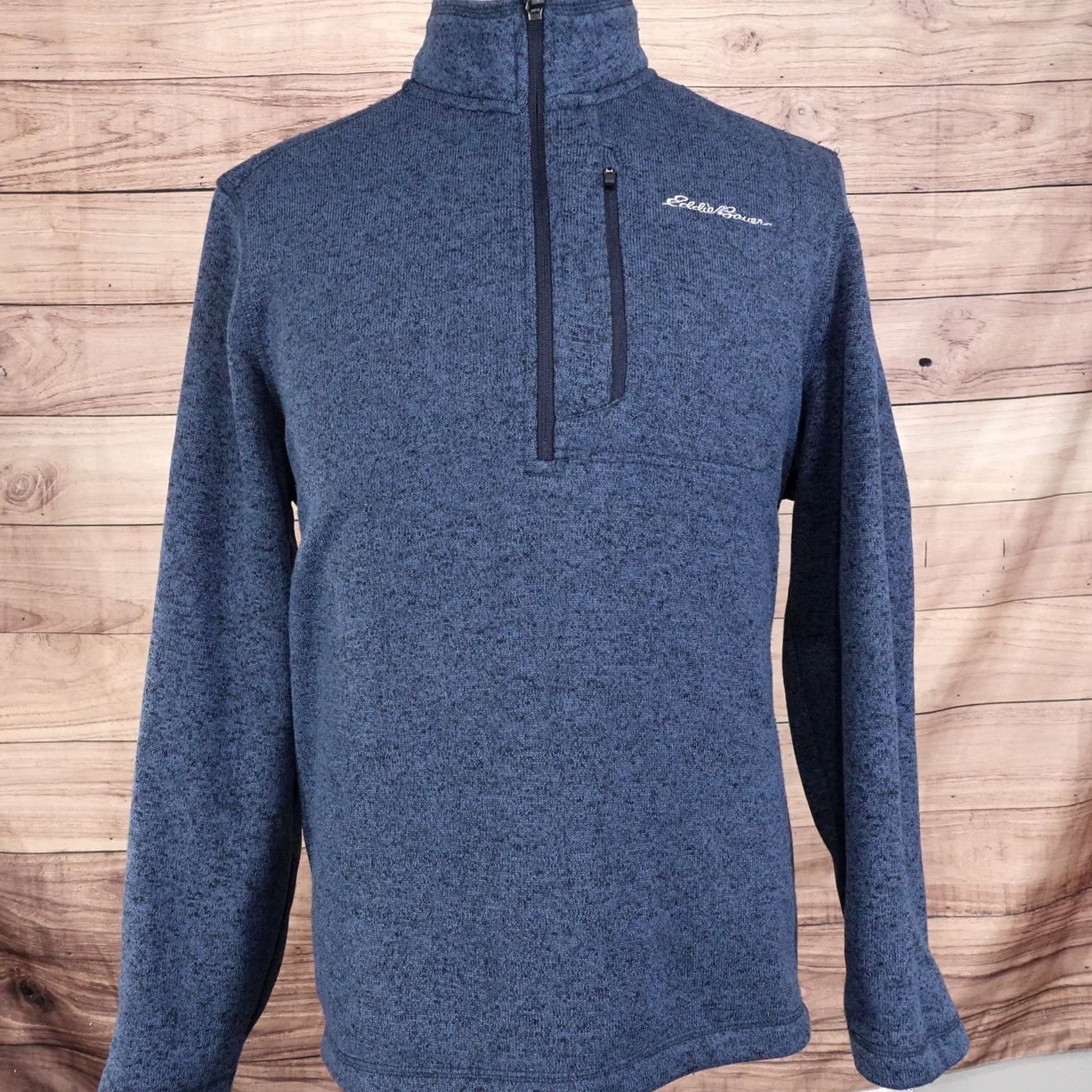 Eddie Bauer EDDIE BAUER SWEATER FLEECE 1/4 ZIP PULLOVER MOCK NECK BLUE 100% POLYESTER SZ XL Size US XL / EU 56 / 4 - 3 Thumbnail