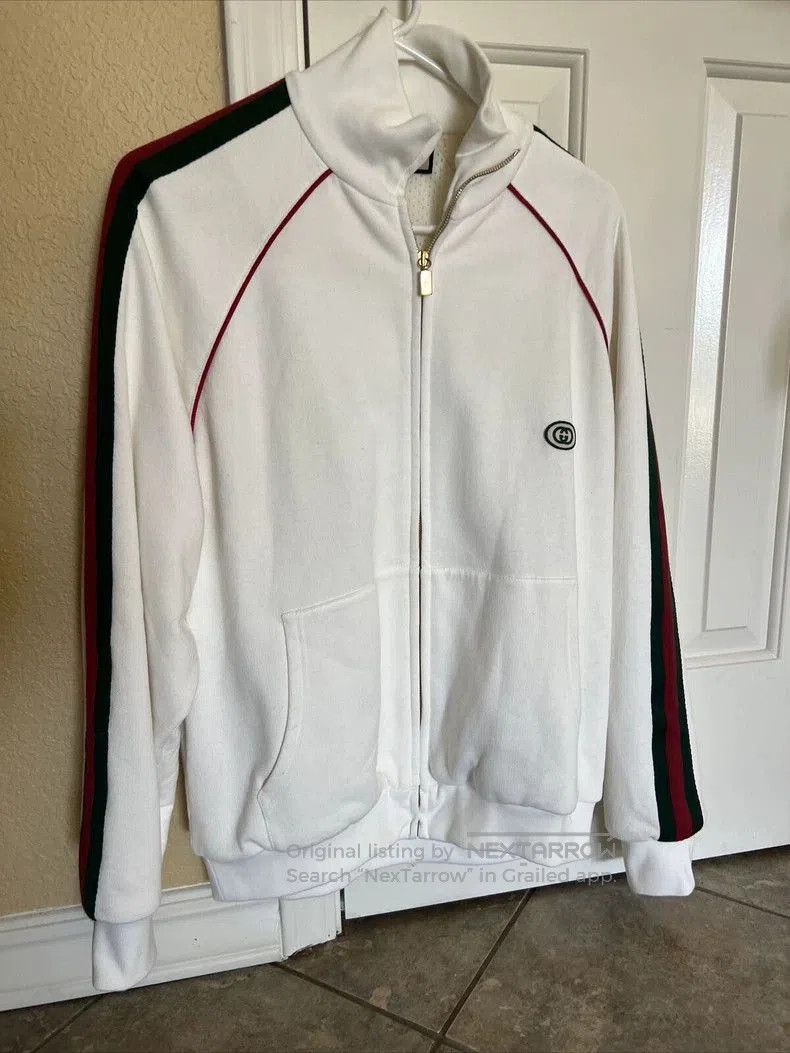 Gucci Gucci White Sport Jacket With Stripes. Size US XS / EU 42 / 0 - 1 Thumbnail