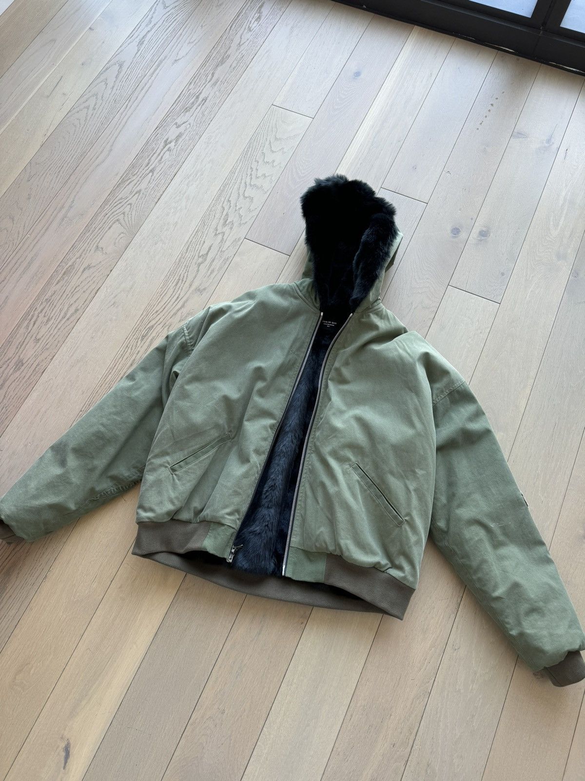 Fear of God Fear Of God fifth Vintage Military Faux Rabbit Hoodie Size US M / EU 48-50 / 2 - 2 Thumbnail