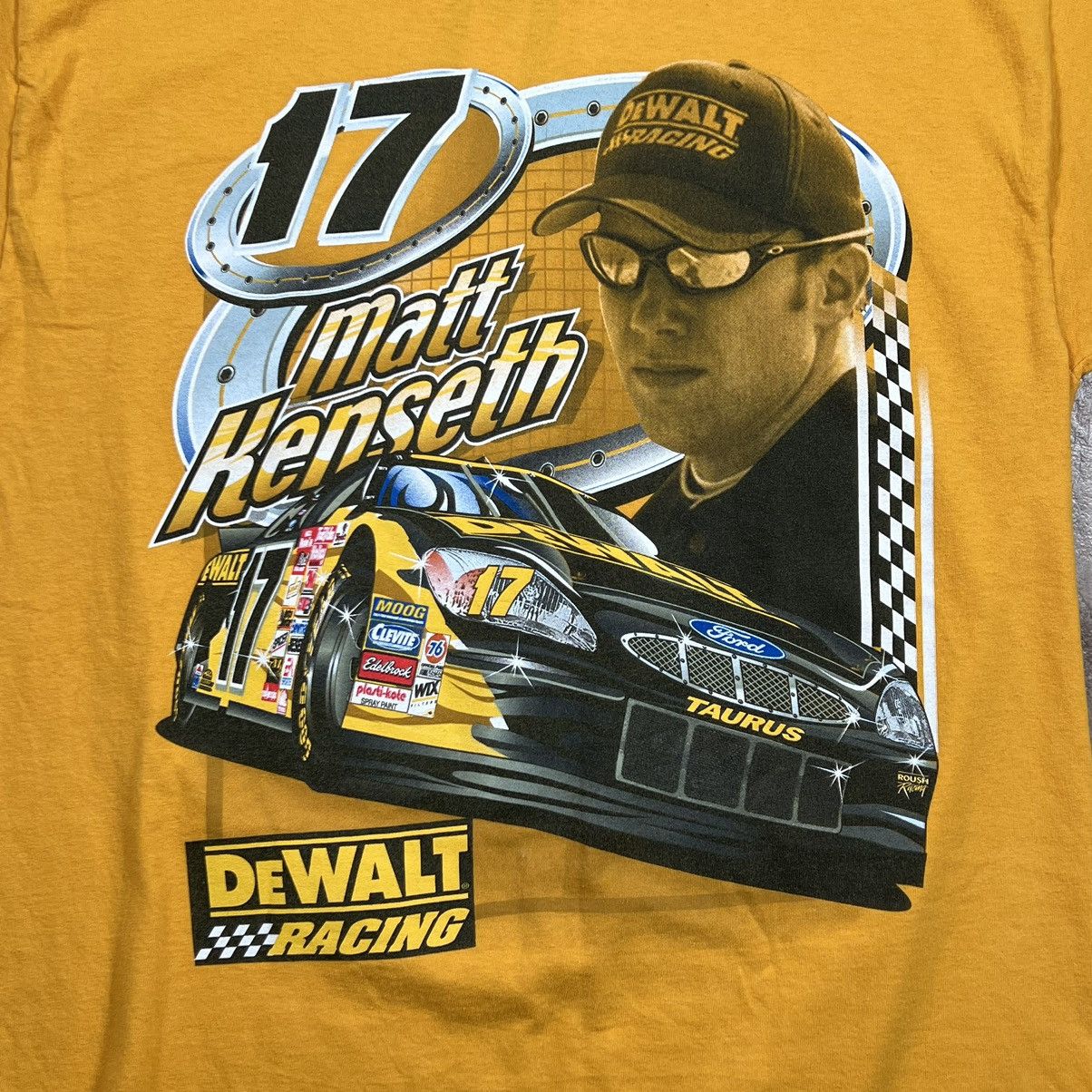 NASCAR × Vintage Vintage Matt Kenseth Yellow Y2K NASCAR DeWALT Racing Tee Size US L / EU 52-54 / 3 - 2 Thumbnail