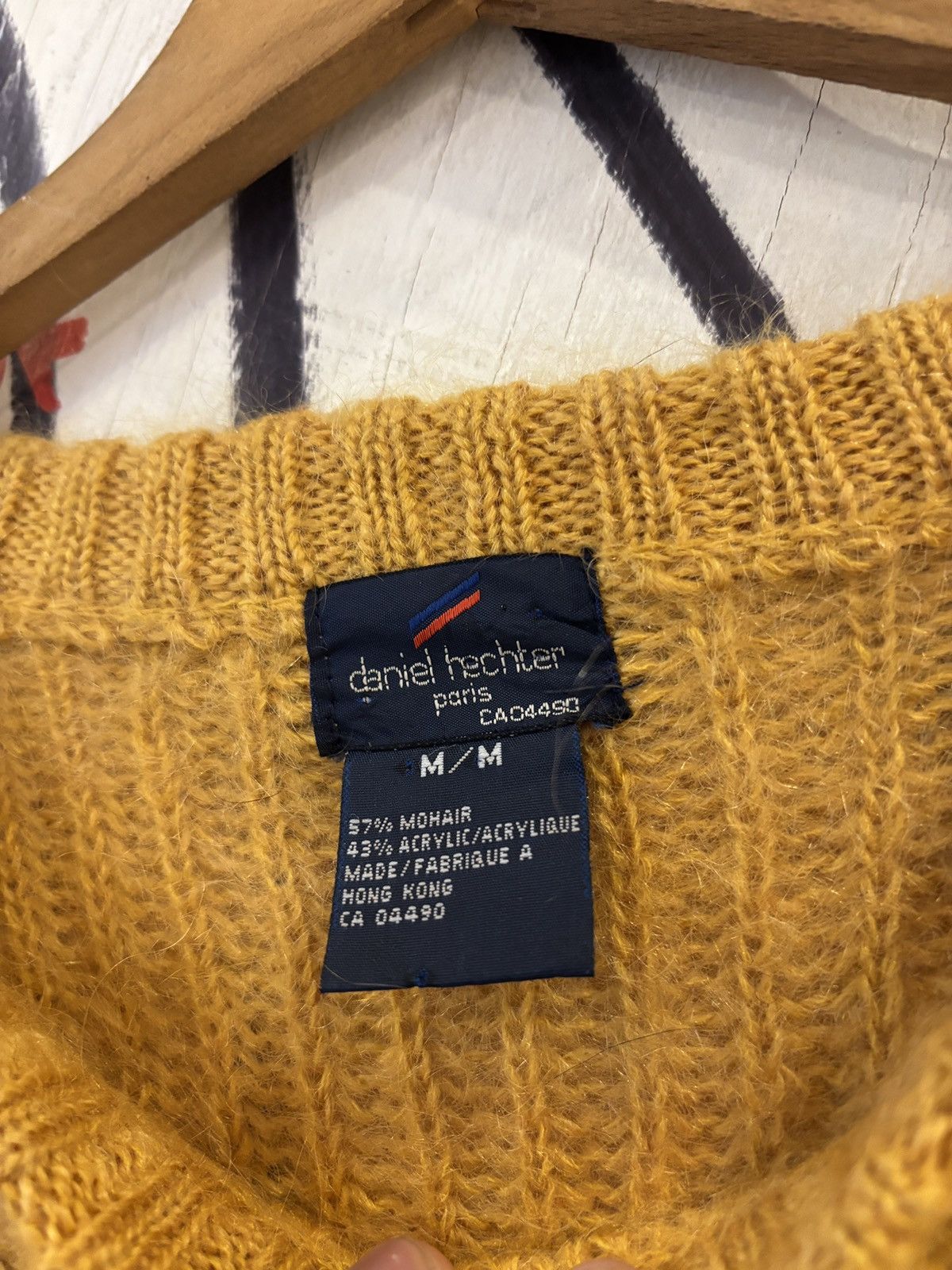 Vintage Vintage 90s Daniel Hechter Mohair Knit Sweater Kurt Cobain Size US M / EU 48-50 / 2 - 7 Thumbnail