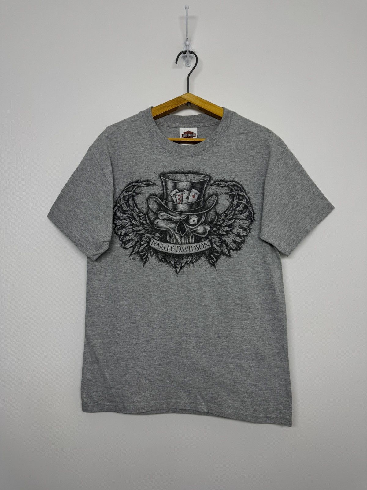 Harley Davidson Harley Davidson Vegas Distressed Stain Dead Mans Hand Skull Size US S / EU 44-46 / 1 - 2 Thumbnail
