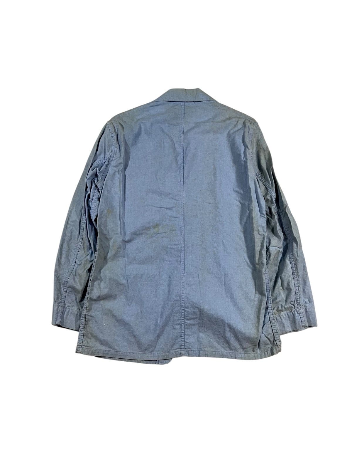 Vintage Vintage 50s 60s Blue Cotton Uniform Jacket Size US S / EU 44-46 / 1 - 2 Thumbnail