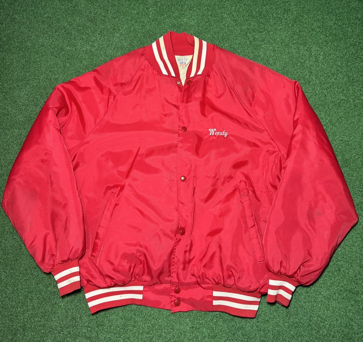 Chalk Line × NBA × Vintage Vintage 80s 90s Chicago Bulls Satin Wendy XL Jacket Size US XL / EU 56 / 4 - 4 Thumbnail