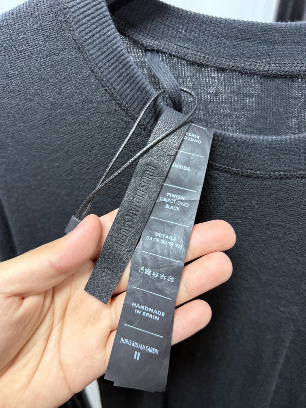 Boris Bidjan Saberi 11 by Boris Bidjan Saberi Main Line Handmade L/S Tee-2505 Size US M / EU 48-50 / 2 - 9 Thumbnail
