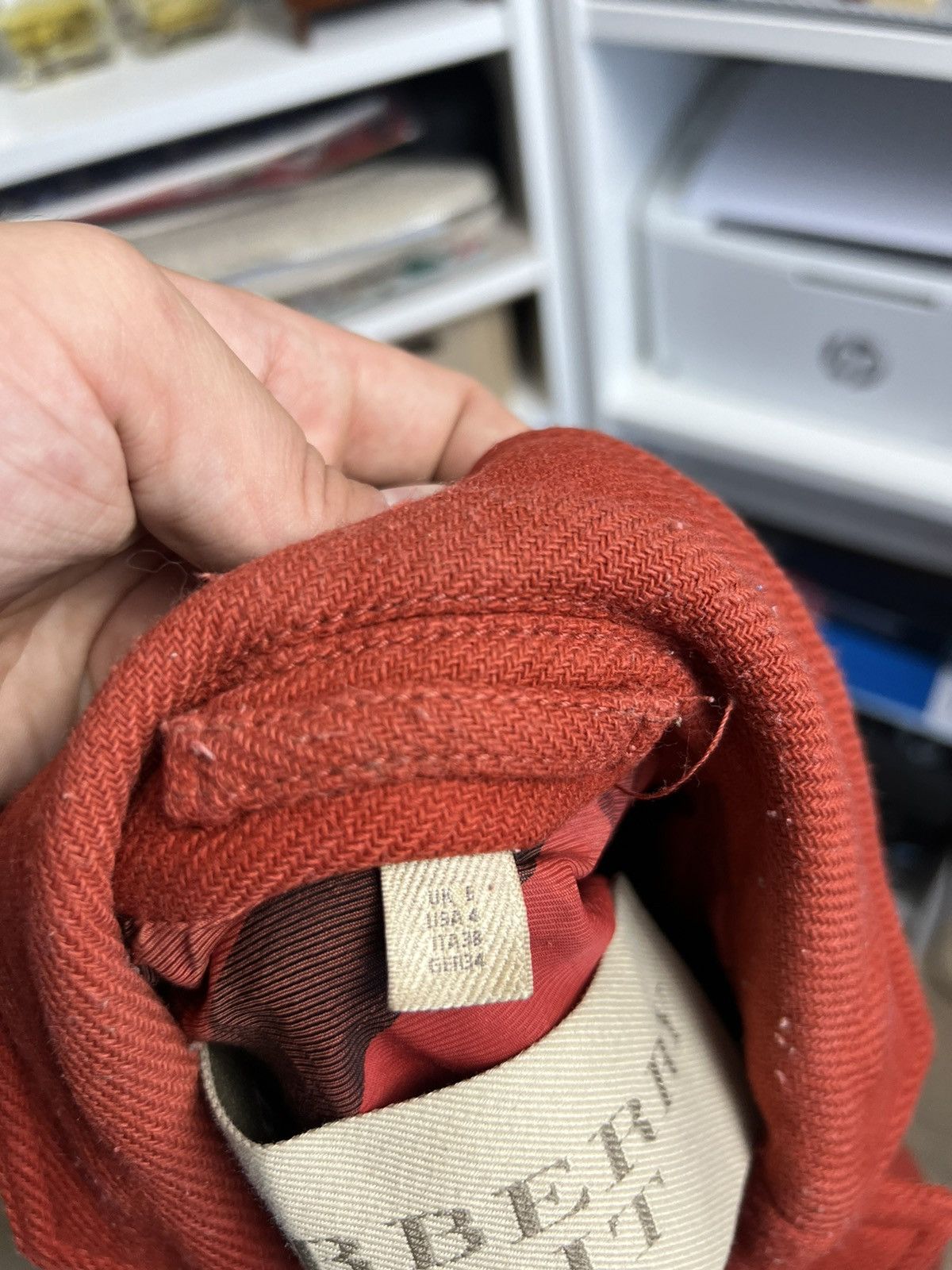 Burberry × Designer Burberry red wool coat jacket S designer luxury old money y2k Size S / US 4 / IT 40 - 7 Thumbnail