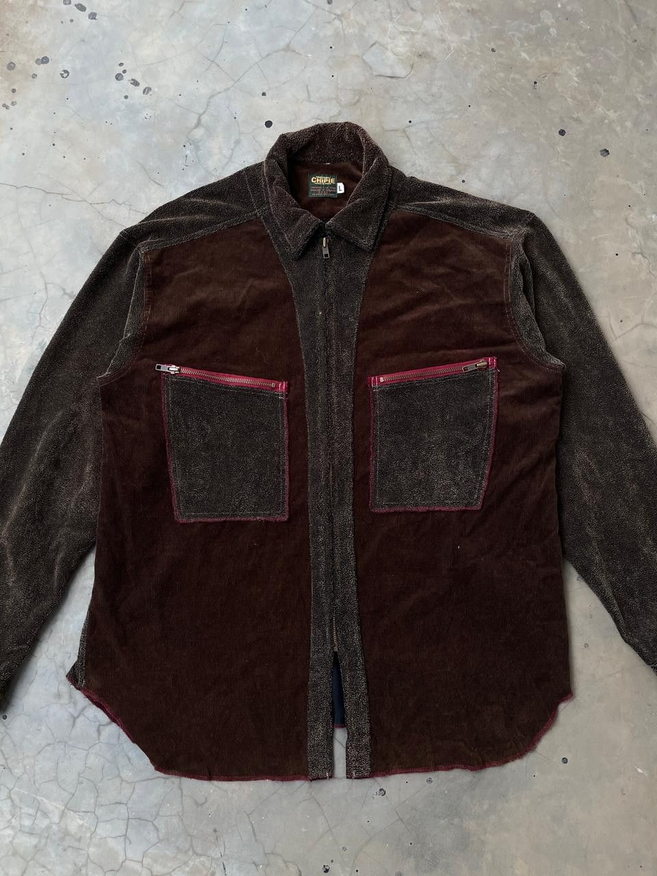 Handmade Archival Chipie Japan Hand Made Mixed Corduroy Fleece Shirt Size US L / EU 52-54 / 3 - 2 Thumbnail