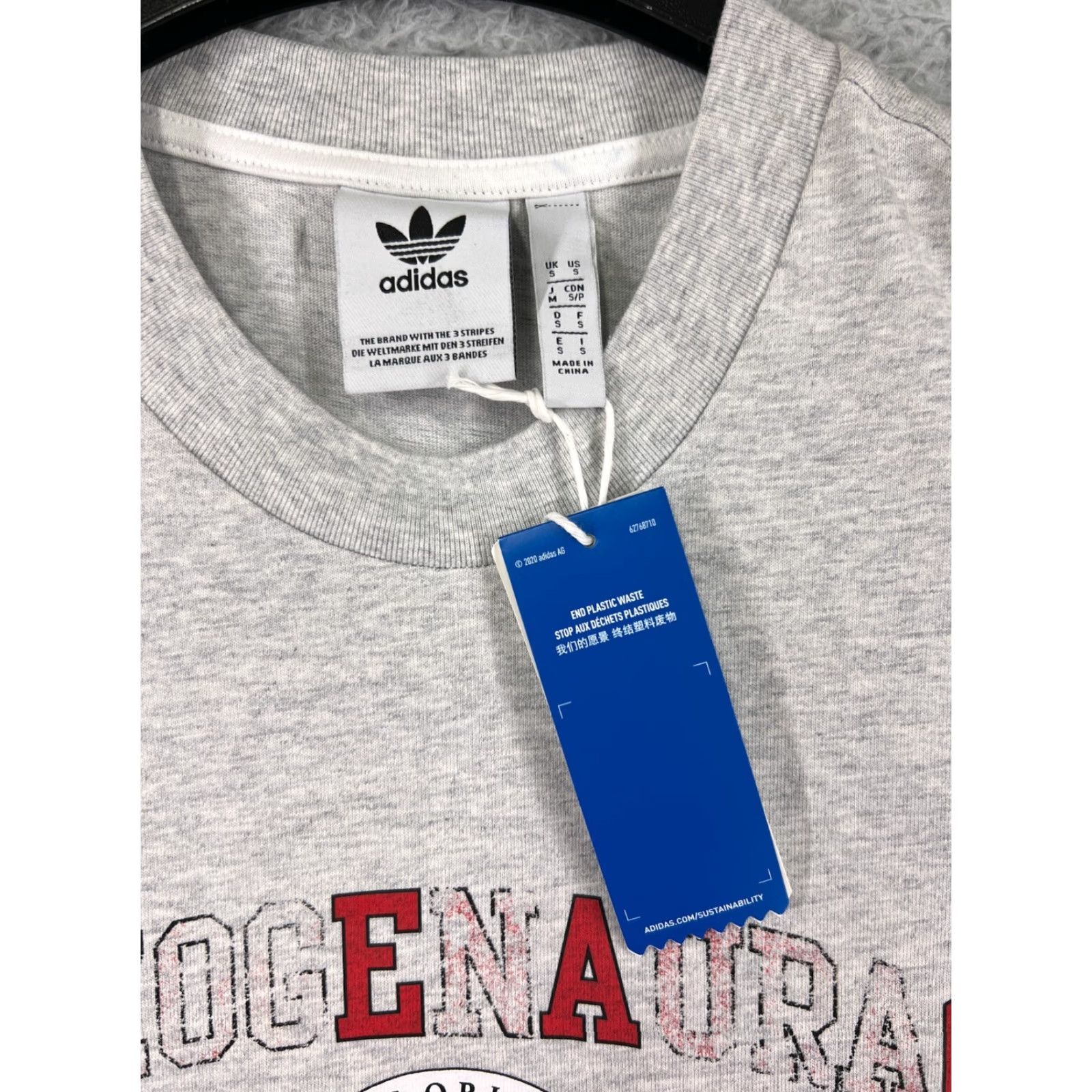 Adidas Adidas Shirt Mens Small Gray Herzogenaurach Germany Varsity Cotton Shirt Size US S / EU 44-46 / 1 - 3 Thumbnail
