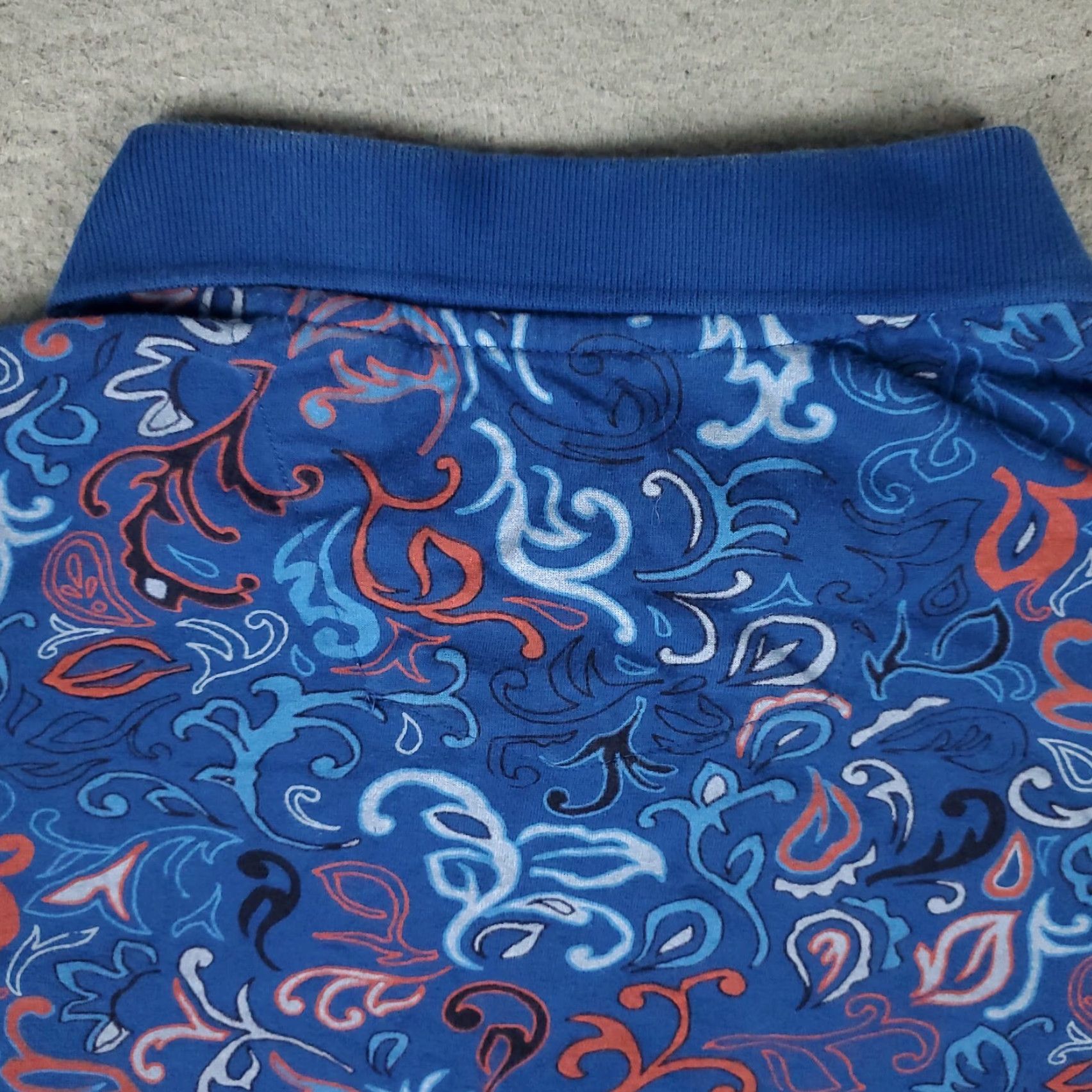 Robert Graham VINTAGE Robert Graham Polo Shirt Mens Medium Blue Floral Casual Short Sleeve 2000s Men Size US M / EU 48-50 / 2 - 3 Thumbnail
