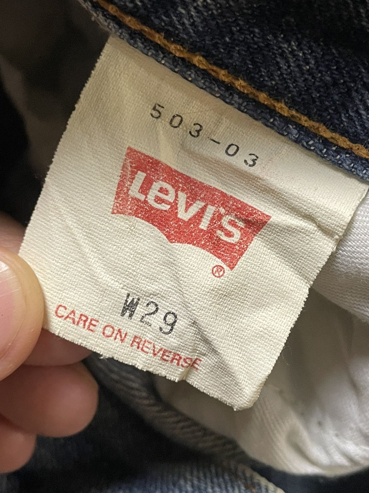 Levi's × Vintage LEVIS STRAUSS & Co 503 Straight Cut Jeans (106) Size US 29 - 6 Thumbnail