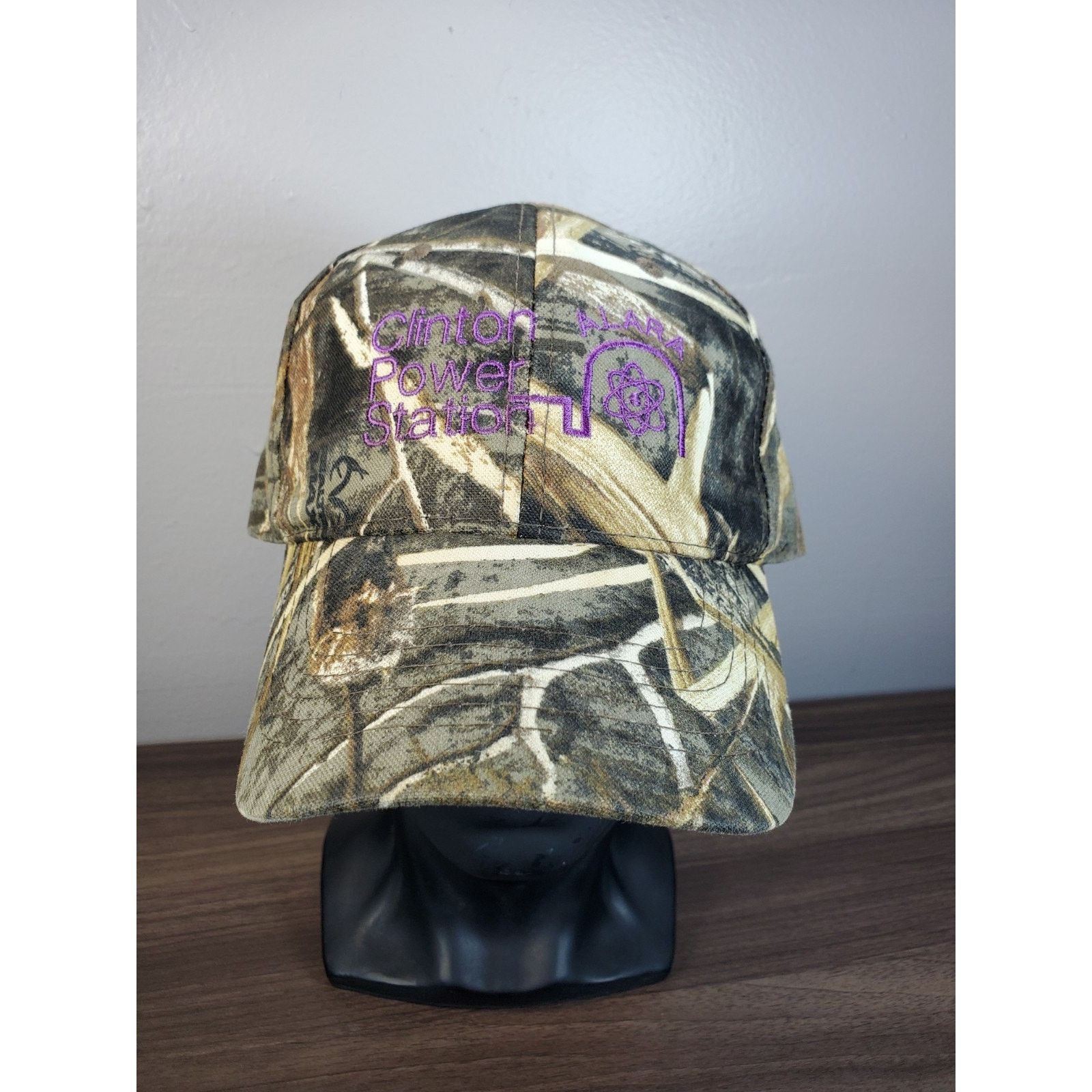 Realtree × Vintage Clinton Power Station Nuclear Power Hat Camo Cap ALARA Size ONE SIZE - 3 Thumbnail