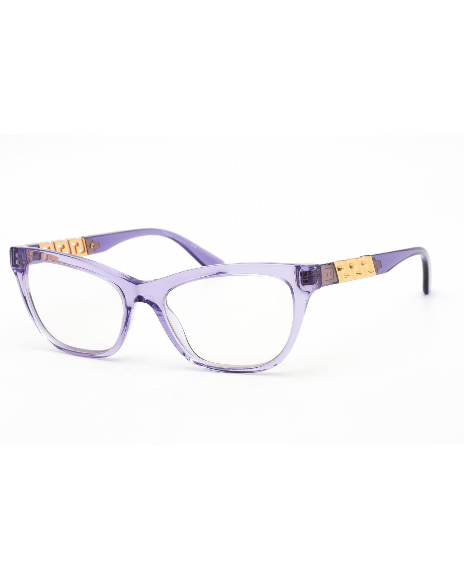 image of Versace 0Ve3318 Eyeglasses Transparent Violet /clear Demo Lens, Women's