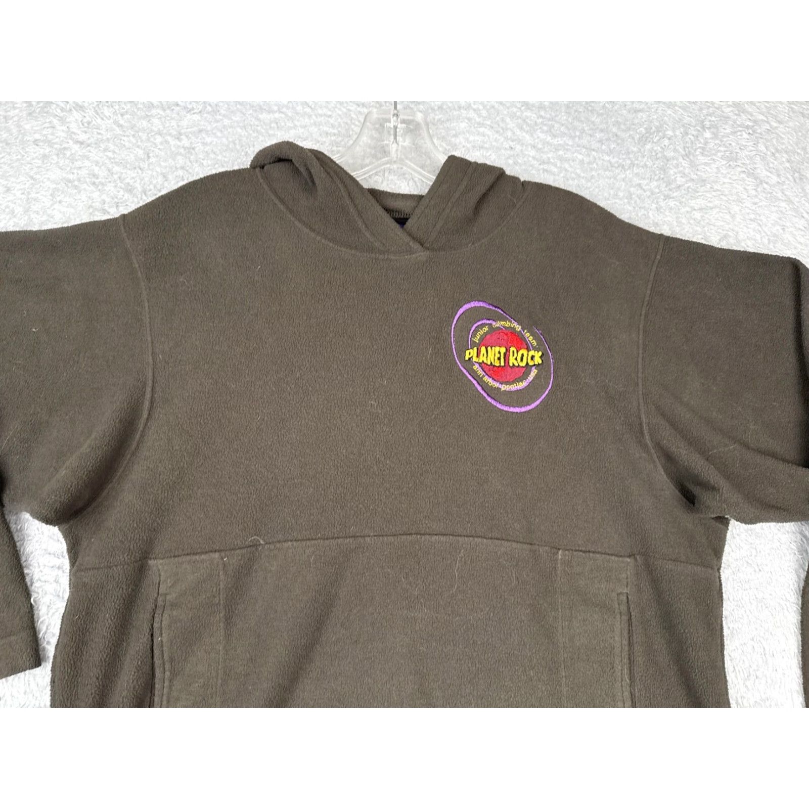 Patagonia VINTAGE Patagonia Hoodie Teen XS Brown Synchilla Planet Rock Pullover 90s Size US XS / EU 42 / 0 - 4 Thumbnail