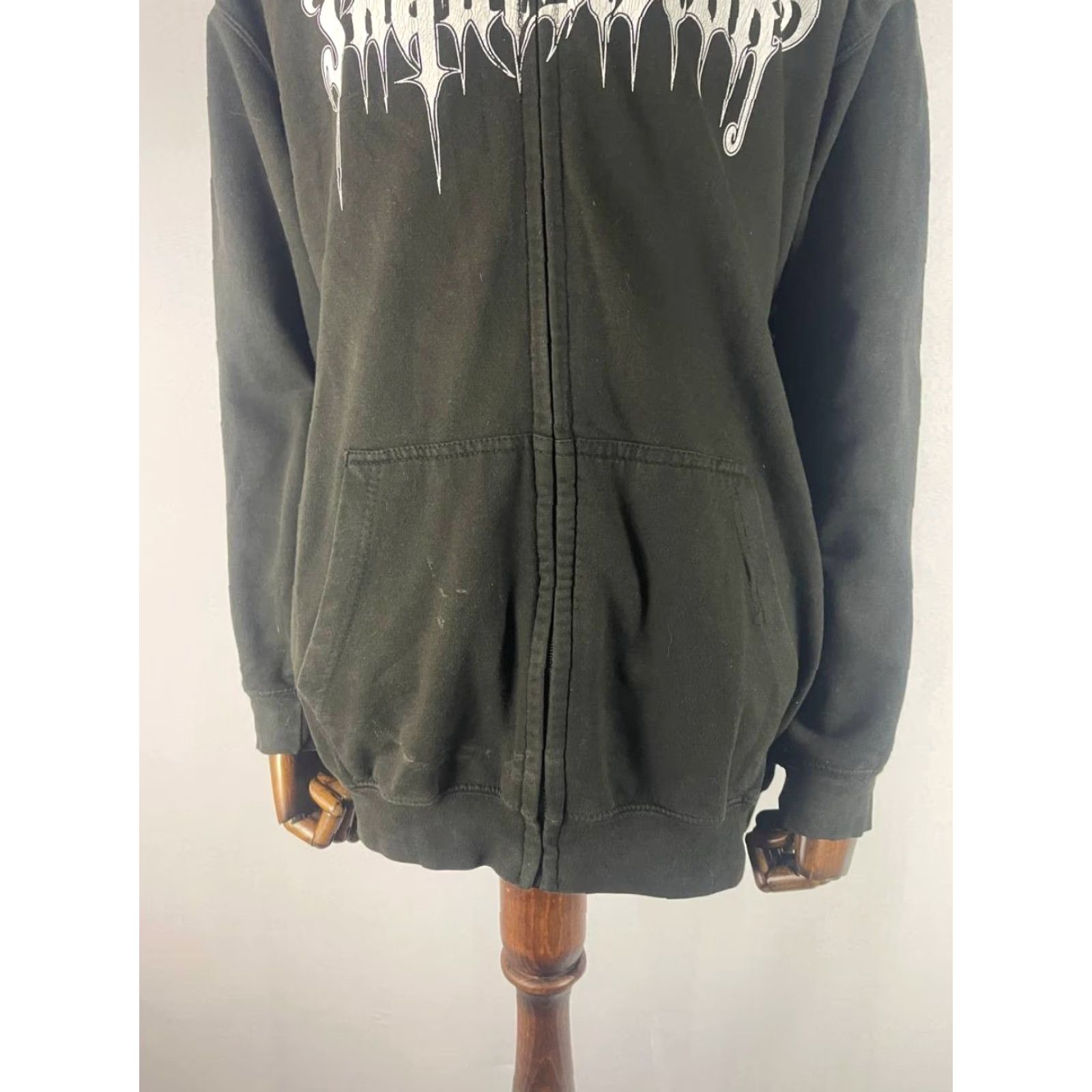 Vintage All We Do Is Hoodie Mens XL Black Cotton Polyester Fleece Full Zipper Pockets Logo Zipper Vintage No Size US XL / EU 56 / 4 - 5 Thumbnail