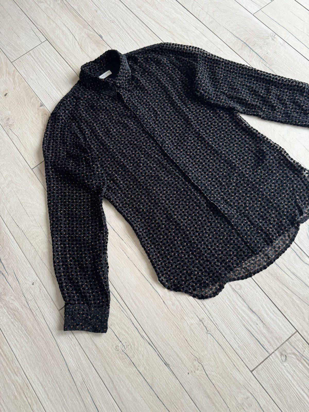 Dries Van Noten FW22 Dries Van Noten Polka Dot Silk Button Up Shirt Size US M / EU 48-50 / 2 - 4 Thumbnail