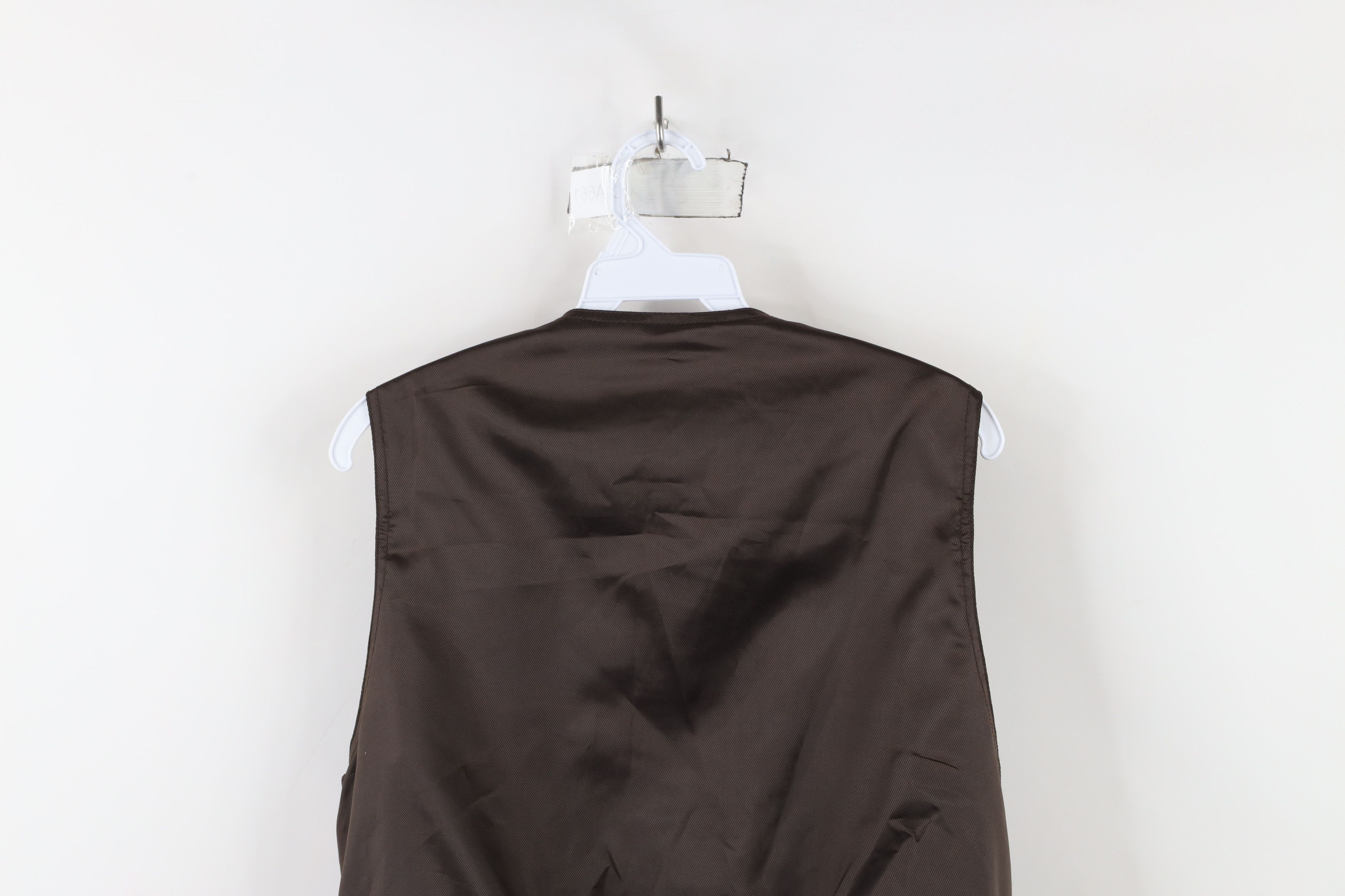 Vintage Vintage 90s Streetwear Leather Buckle Back Vest Jacket Size US L / EU 52-54 / 3 - 14 Thumbnail