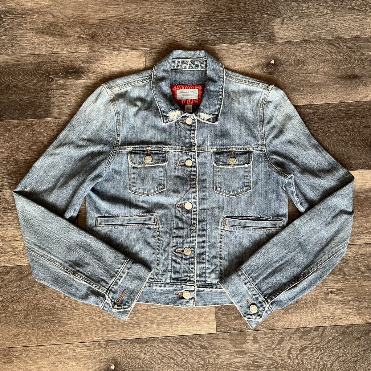 Abercrombie & Fitch Vintage 2000s Abercrombie & Fitch Denim Trucker Jean Jacket Size L / US 10 / IT 46 - 1 Thumbnail