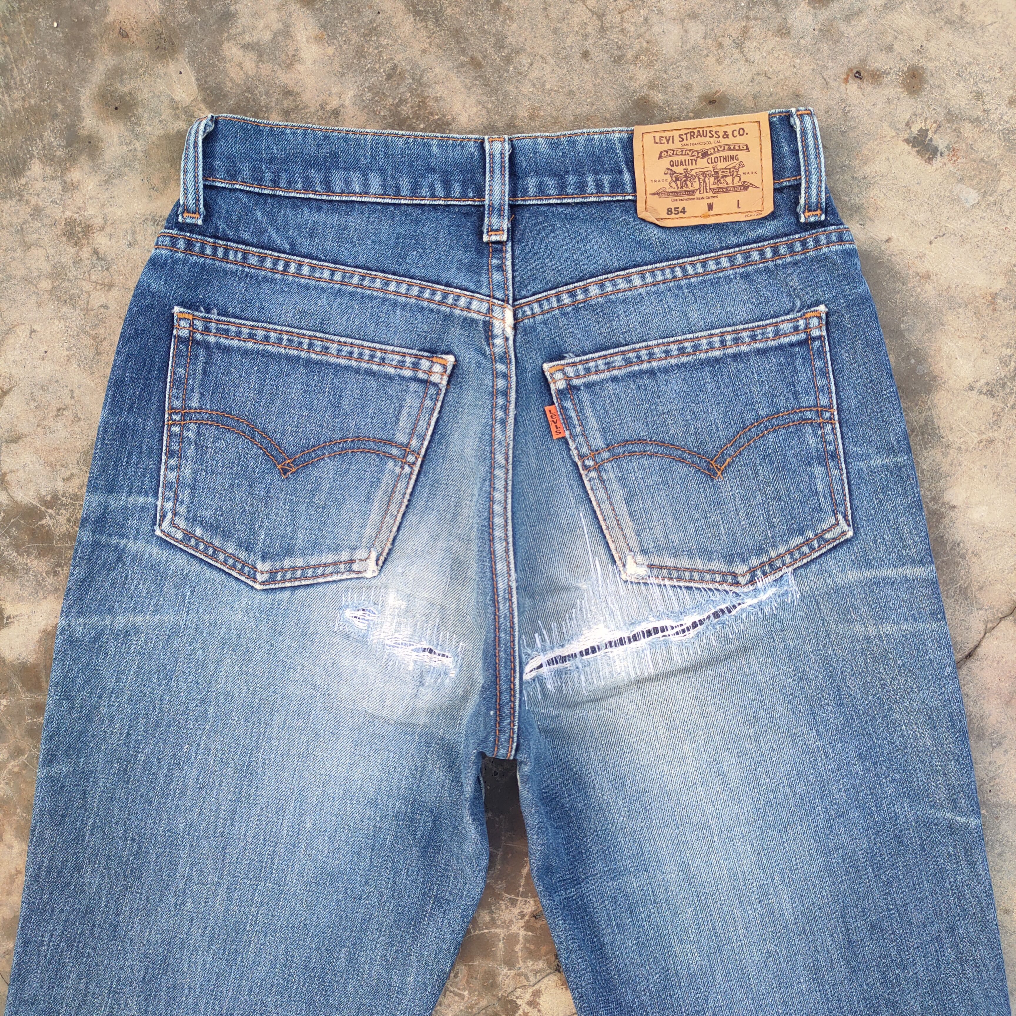 Levi's Vintage Clothing VINTAGE LEVI'S 854 ORANGE TAG JEAN DENIM PANTS Size US 27 - 12 Thumbnail