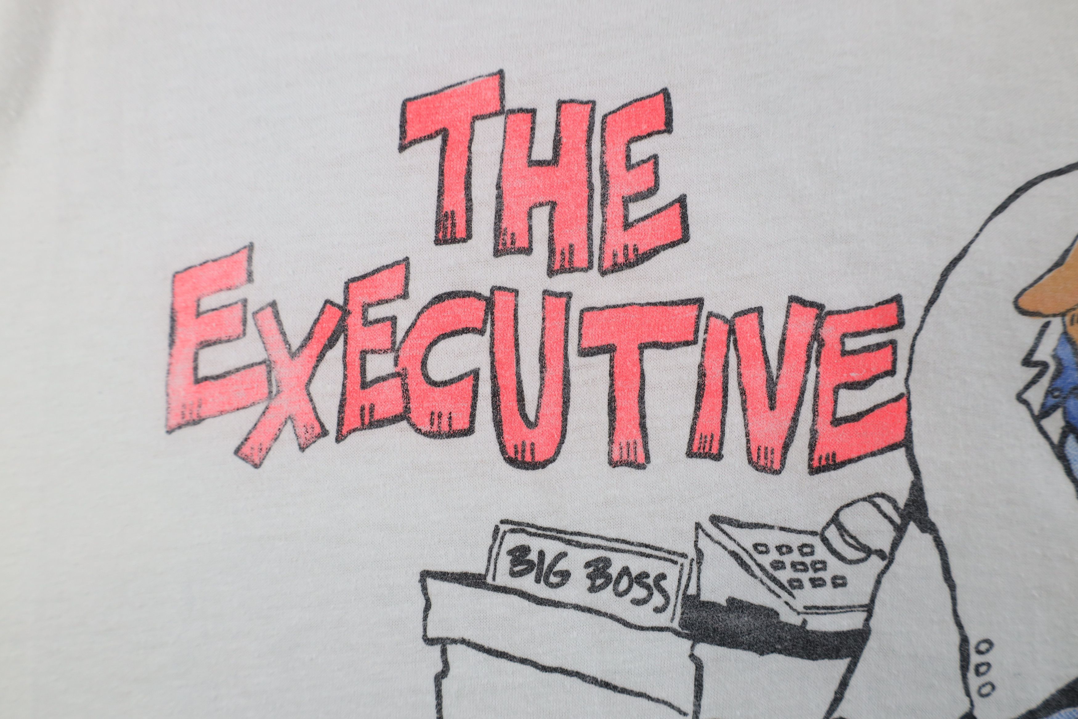Vintage Vintage 80s Comic The Executive Golf Big Boss T-Shirt USA Size XL / US 12-14 / IT 48-50 - 5 Thumbnail