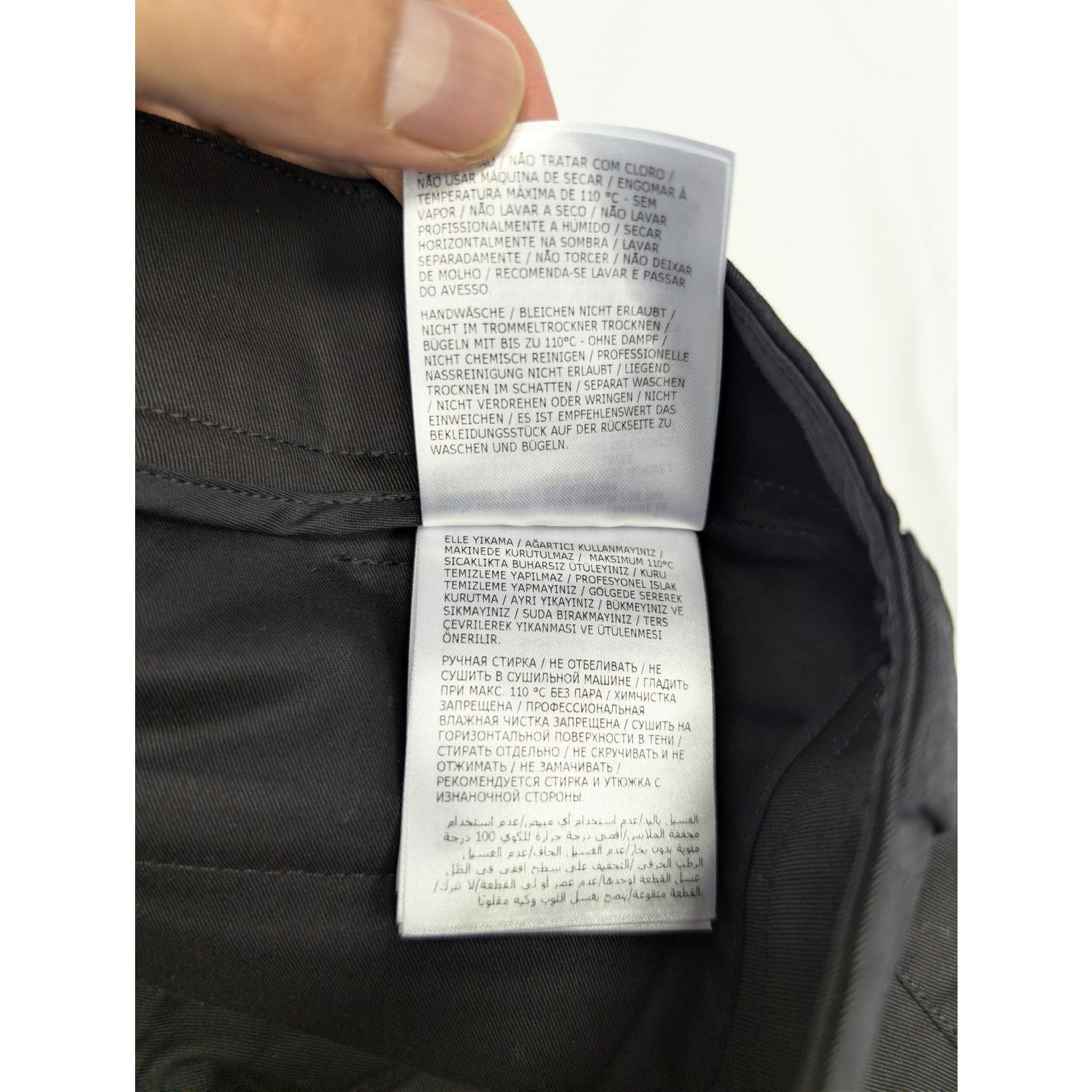 Moncler o1rshd1 Tactical Cargo Pants Trousers Sweatpants in Black Size US 34 / EU 50 - 18 Thumbnail