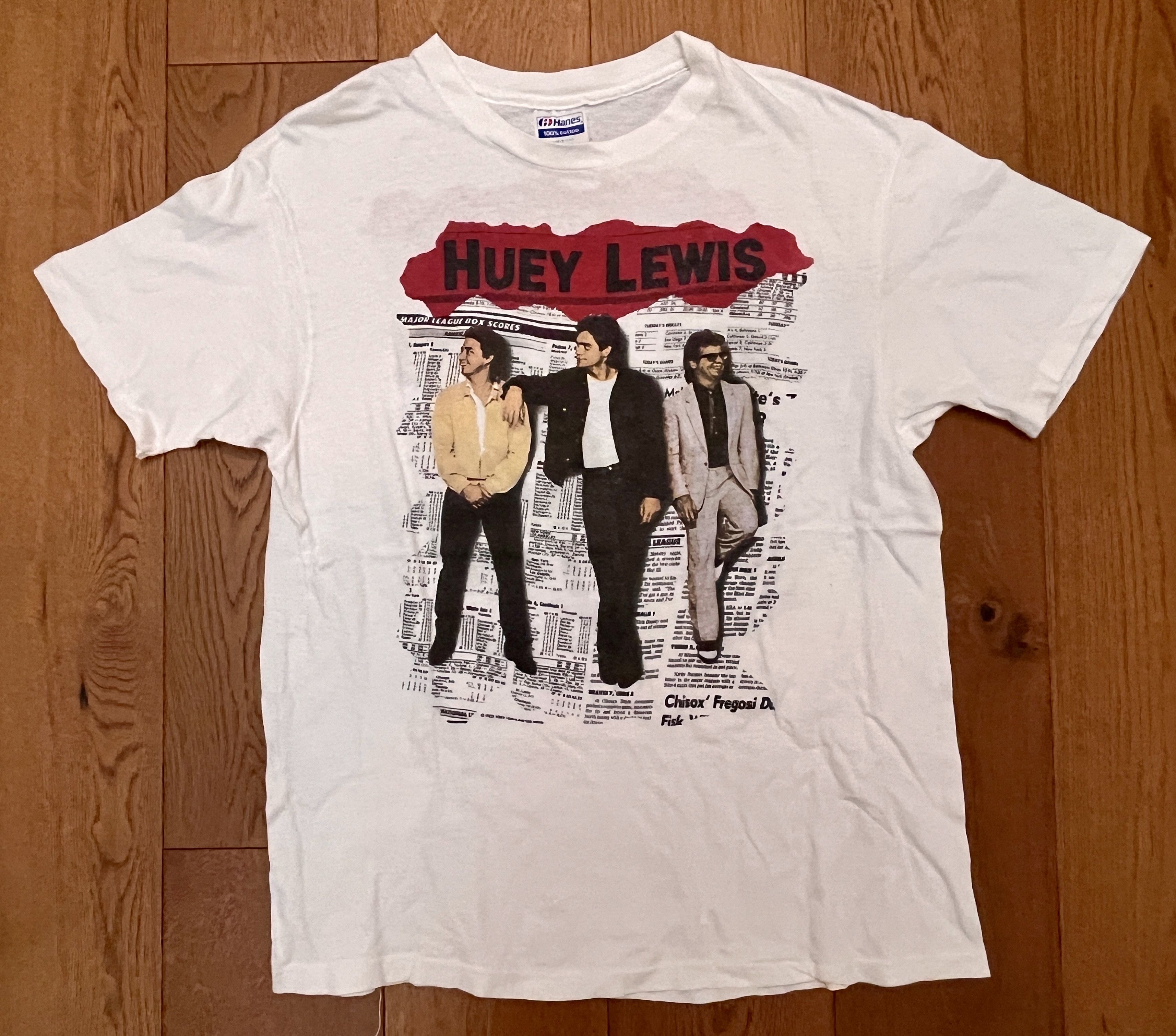 Hanes Vintage 1987 Huey Lewis and The News Tour Shirt XL Size US XL / EU 56 / 4 - 3 Thumbnail