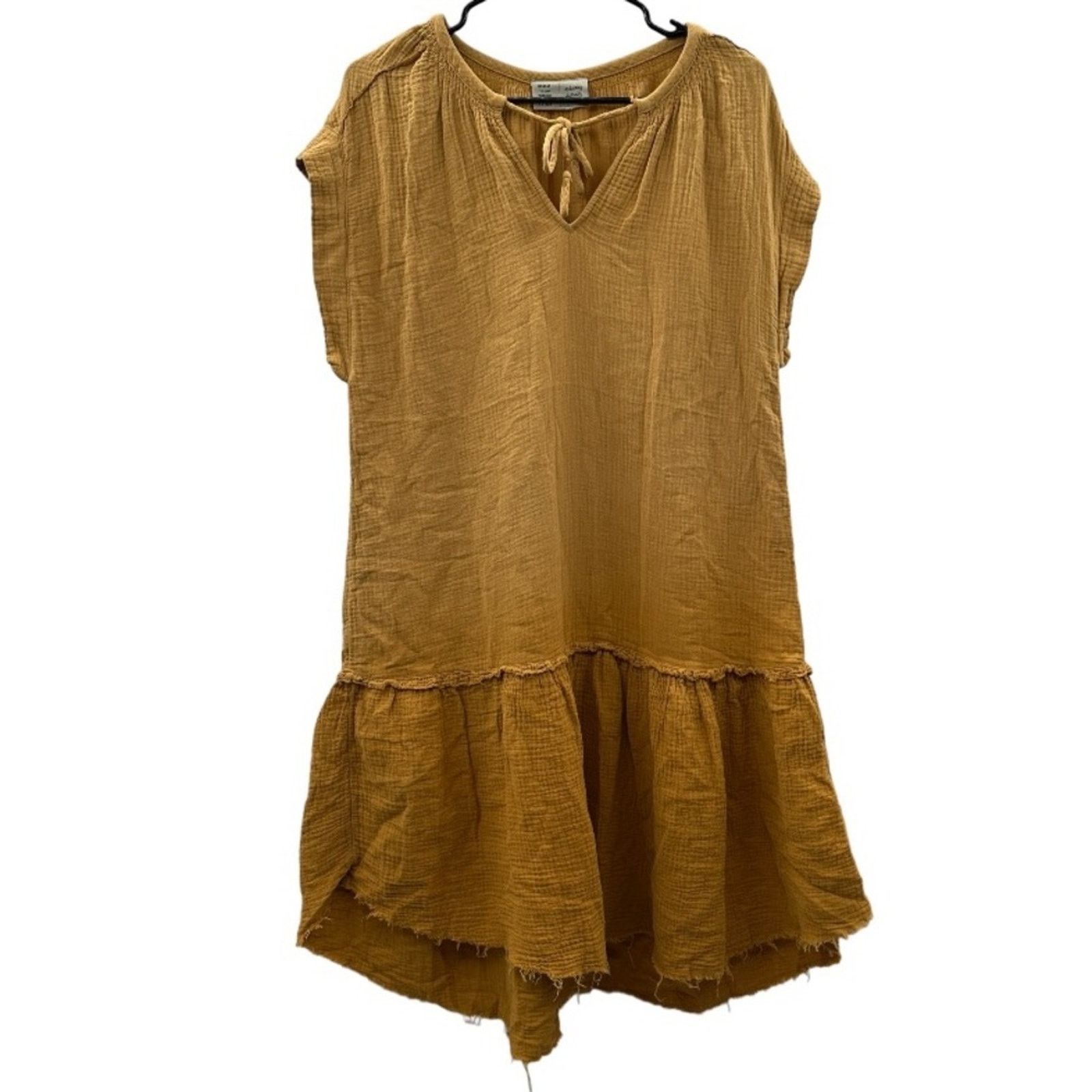Anthropologie Anthropologie Saturday Sunday Lydia Ombre Gold Mini Dress Size S / US 4 / IT 40 - 2 Thumbnail