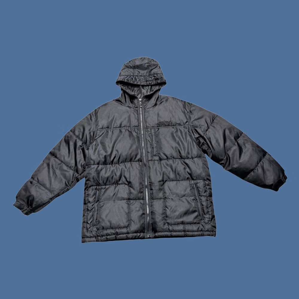 Southpole VINTAGE Southpole Puffer Jacket Men XL Black Zip Hooded Down 90s Hip Hop EUC Size US XL / EU 56 / 4 - 1 Thumbnail