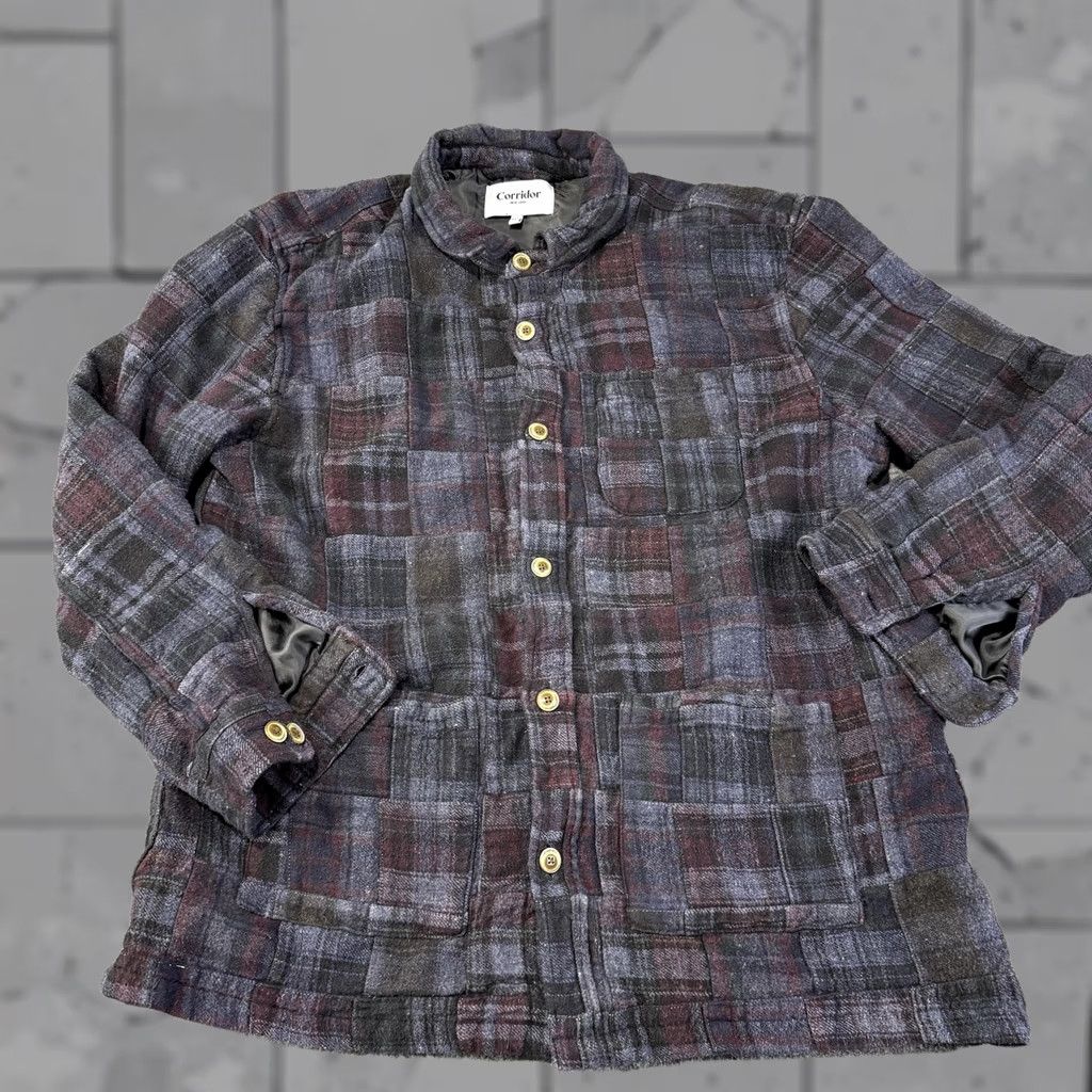 Corridor Corridor Mens Jacket Flannel Quilted Plaid 2XL Size US XXL / EU 58 / 5 - 1 Thumbnail