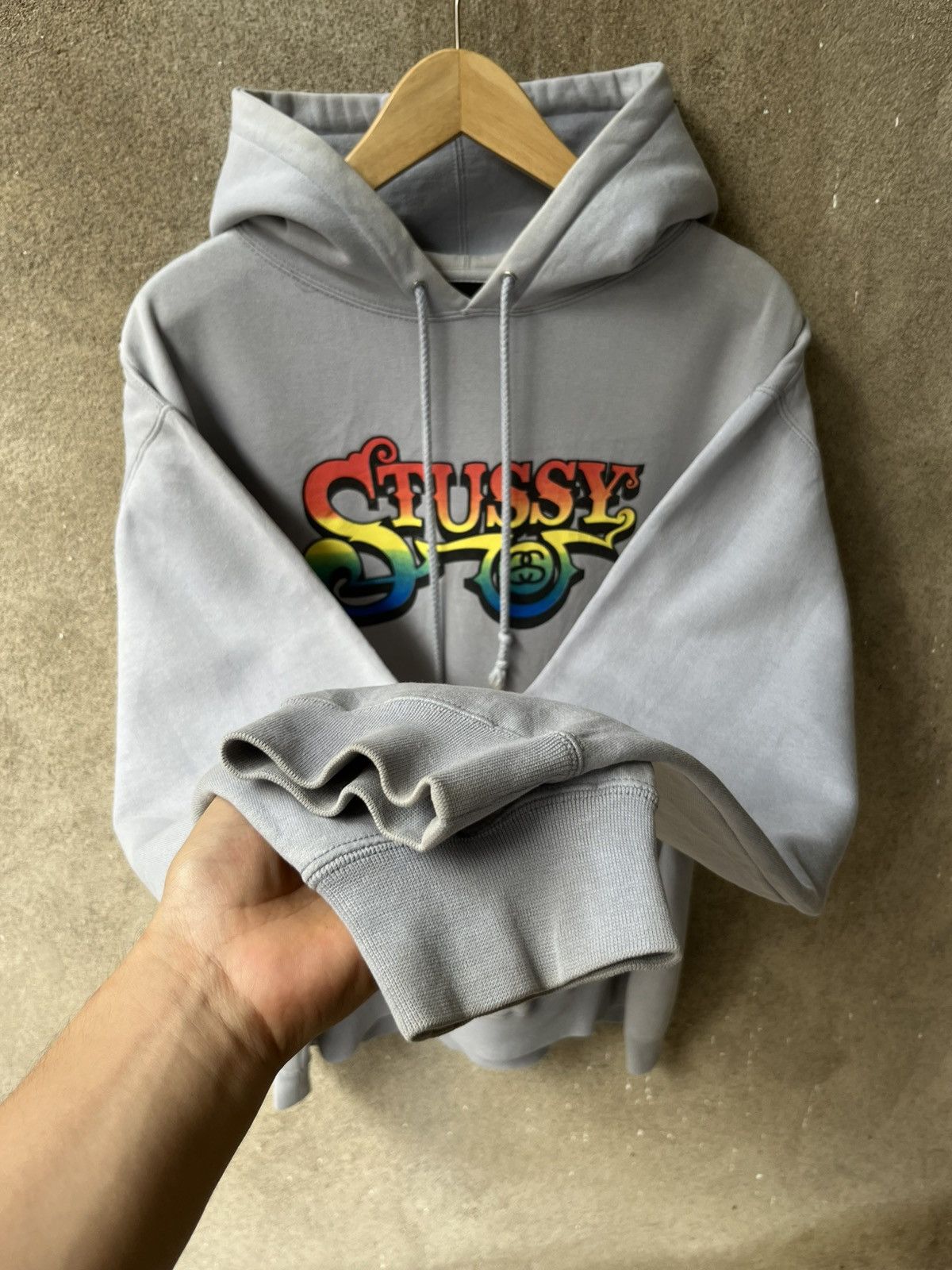 Stussy Vintage 2000s stussy hoodie rasta Size US L / EU 52-54 / 3 - 4 Thumbnail